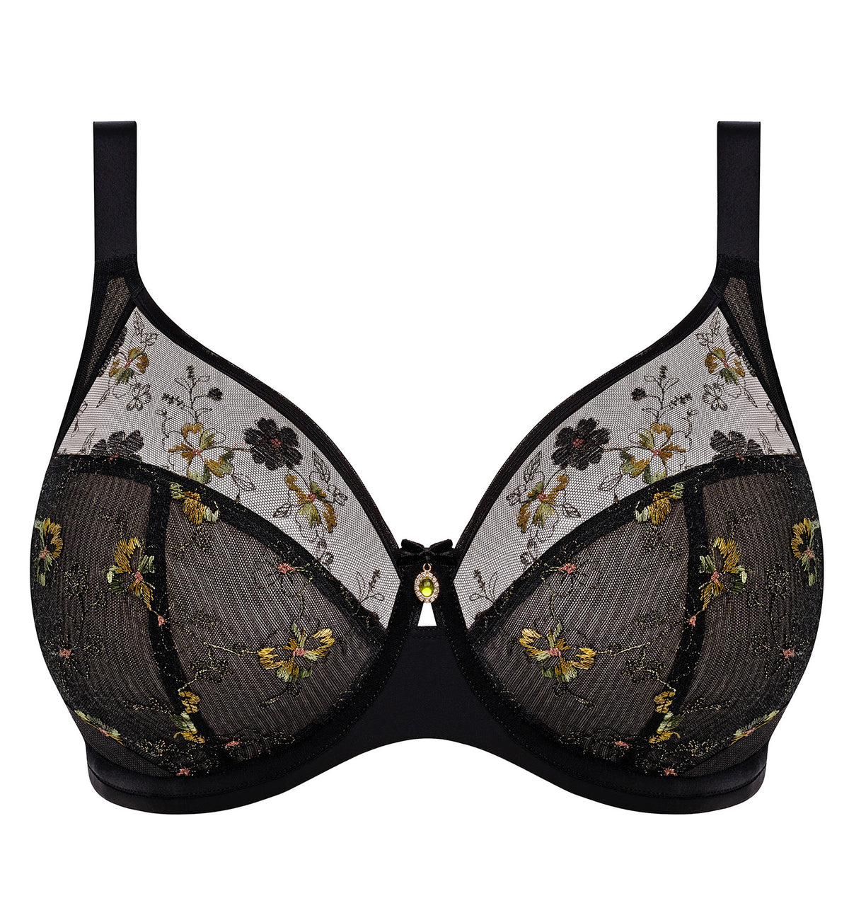 Elomi Lyriana Banded Underwire Bra (303705),32G,Jet - Jet,32G