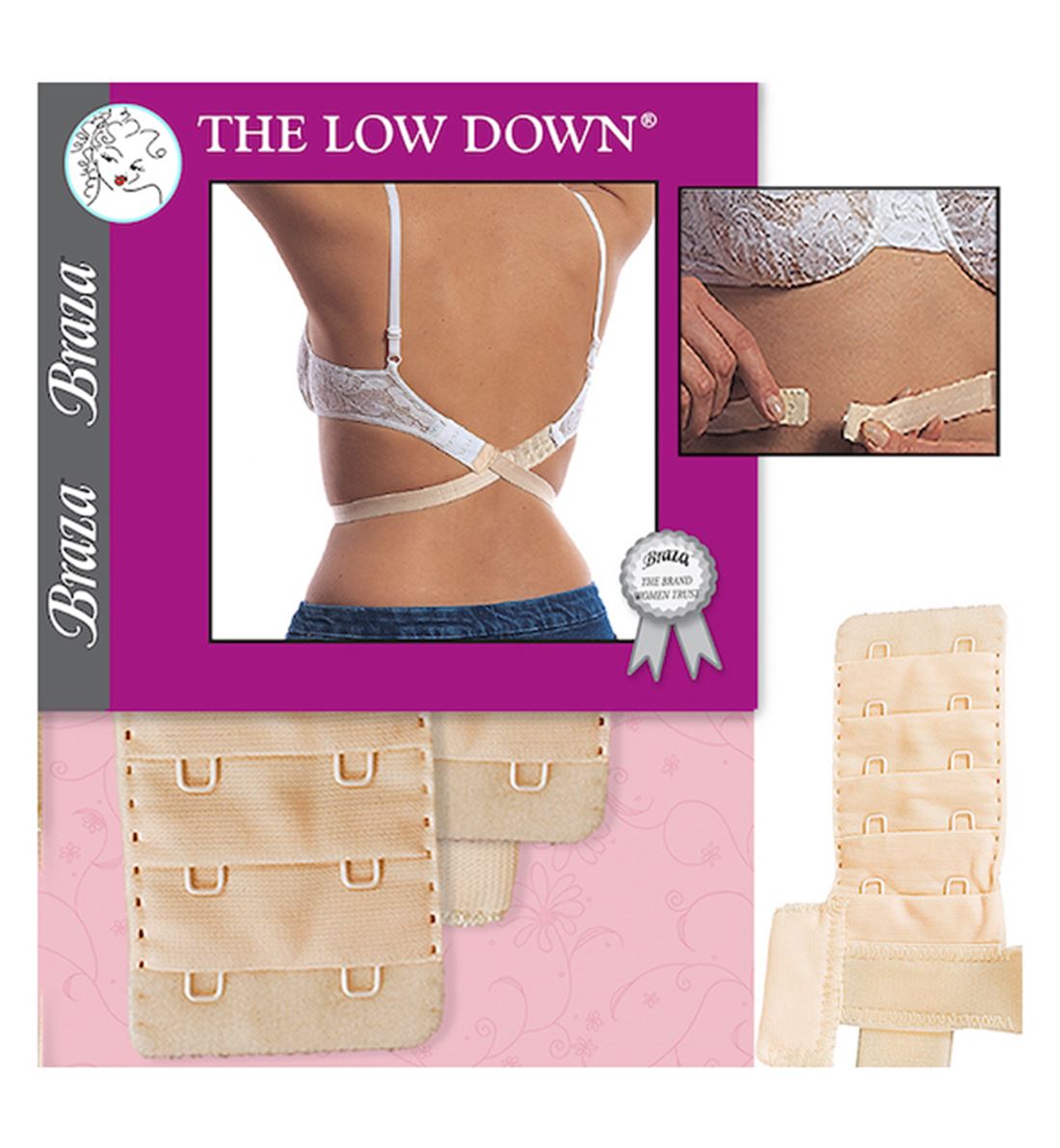 Braza The Low Down - Low Back Bra Converter (8060) - Beige