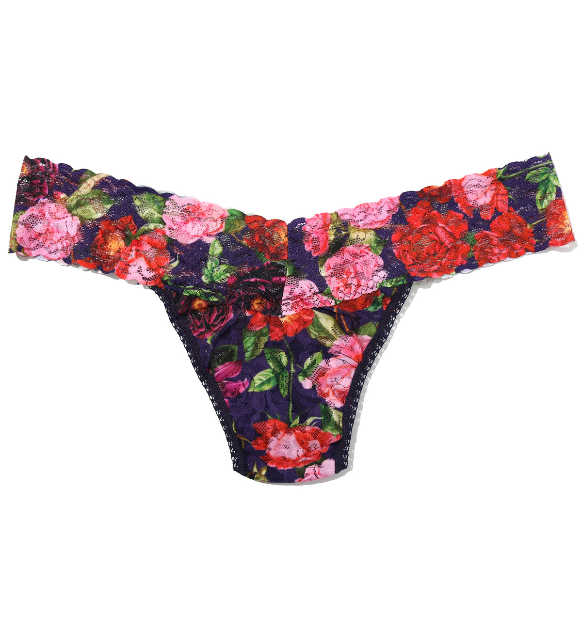 Hanky Panky Signature Lace Printed Low Rise Thong (PR4911P),Winters Tale - Winters Tale,One Size