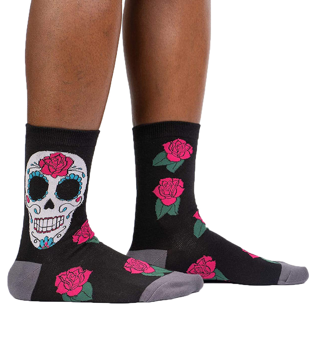 SOCK it to me Women's Crew Socks (w0327),Sugar Skull - Sugar Skull,One Size