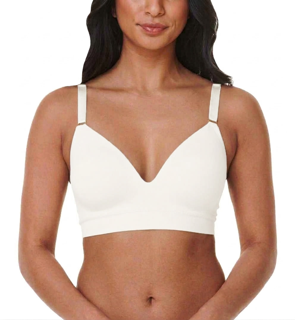 Bravado Everyday Plunge Wireless T-Shirt Bra (11060BA),Small,Lily White - Lily White,Small