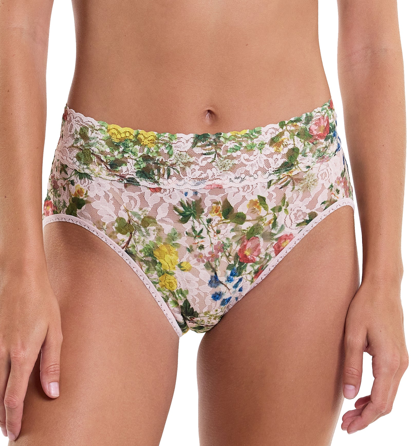 Hanky Panky Signature Lace Printed French Brief (PR461),Small,Overjoyed - Overjoyed,Small