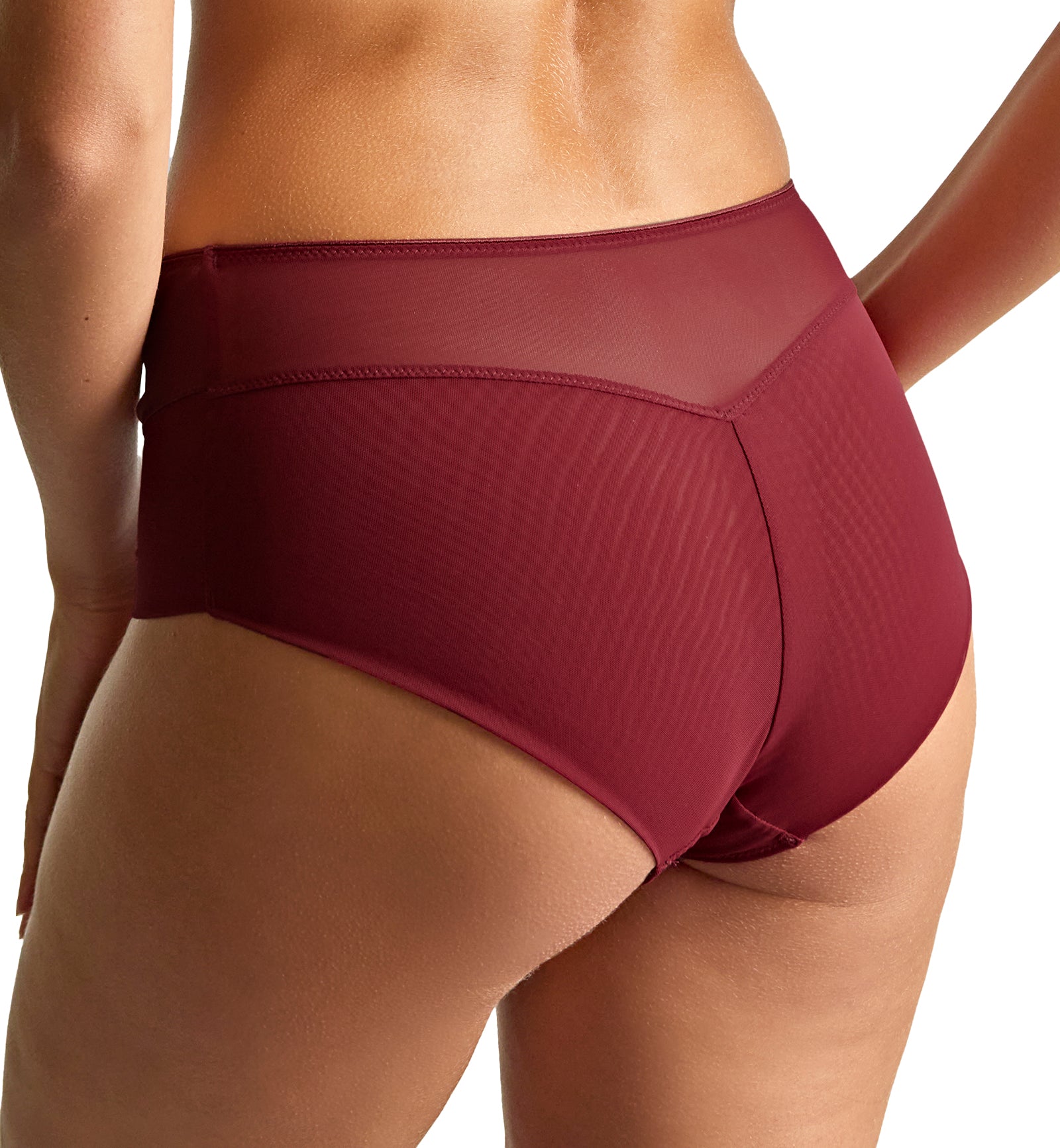 Panache Tango Essence Deep Brief (10963),Small,Cherry Red - Cherry Red,Small
