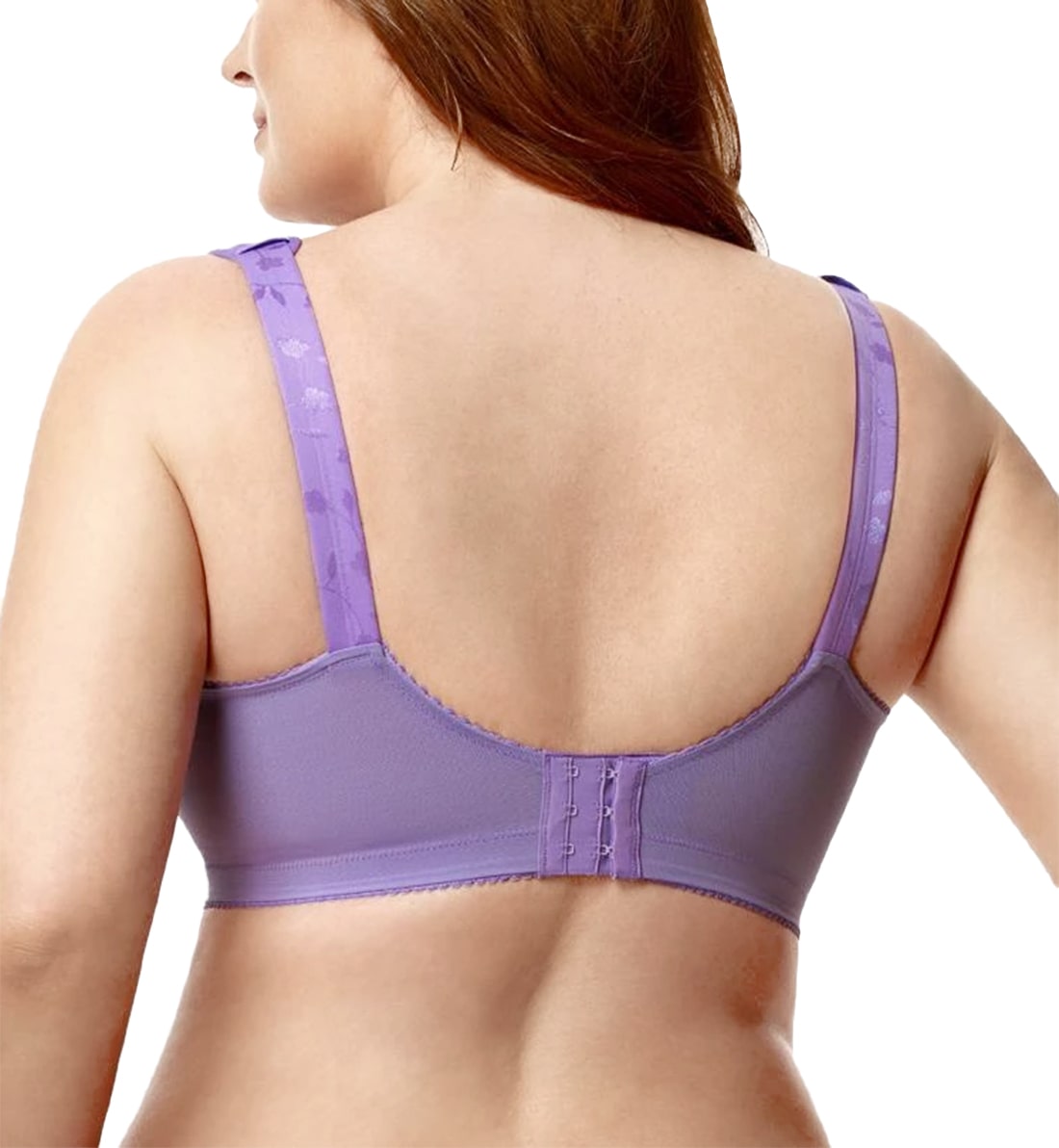 Elila Jacquard Full Support Softcup Bra (1305)- Lilac - Breakout Bras