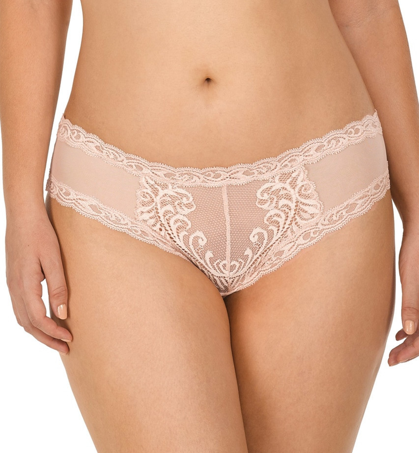 Natori Feathers Hipster Panty (753023),Small,Cameo Rose - Cameo Rose,Small
