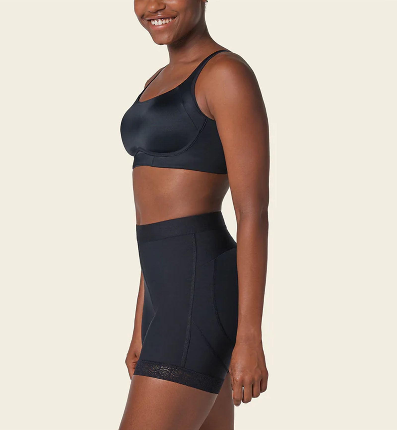 Leonisa Wireless Support Bra (091054) - Black - Breakout Bras