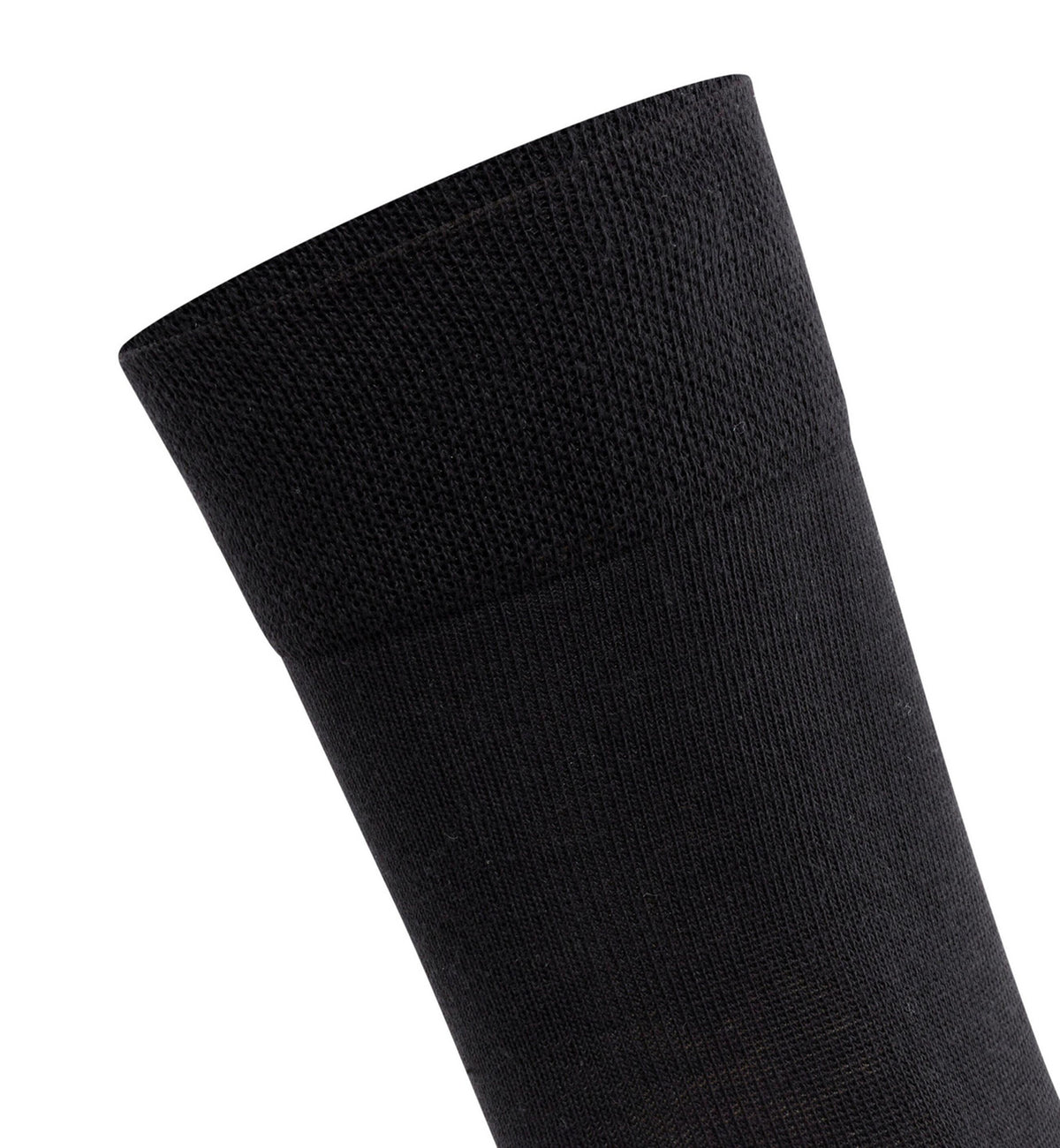 FALKE Sensitive London Crew Socks (46472),5/7.5,Black - Black,5/7.5