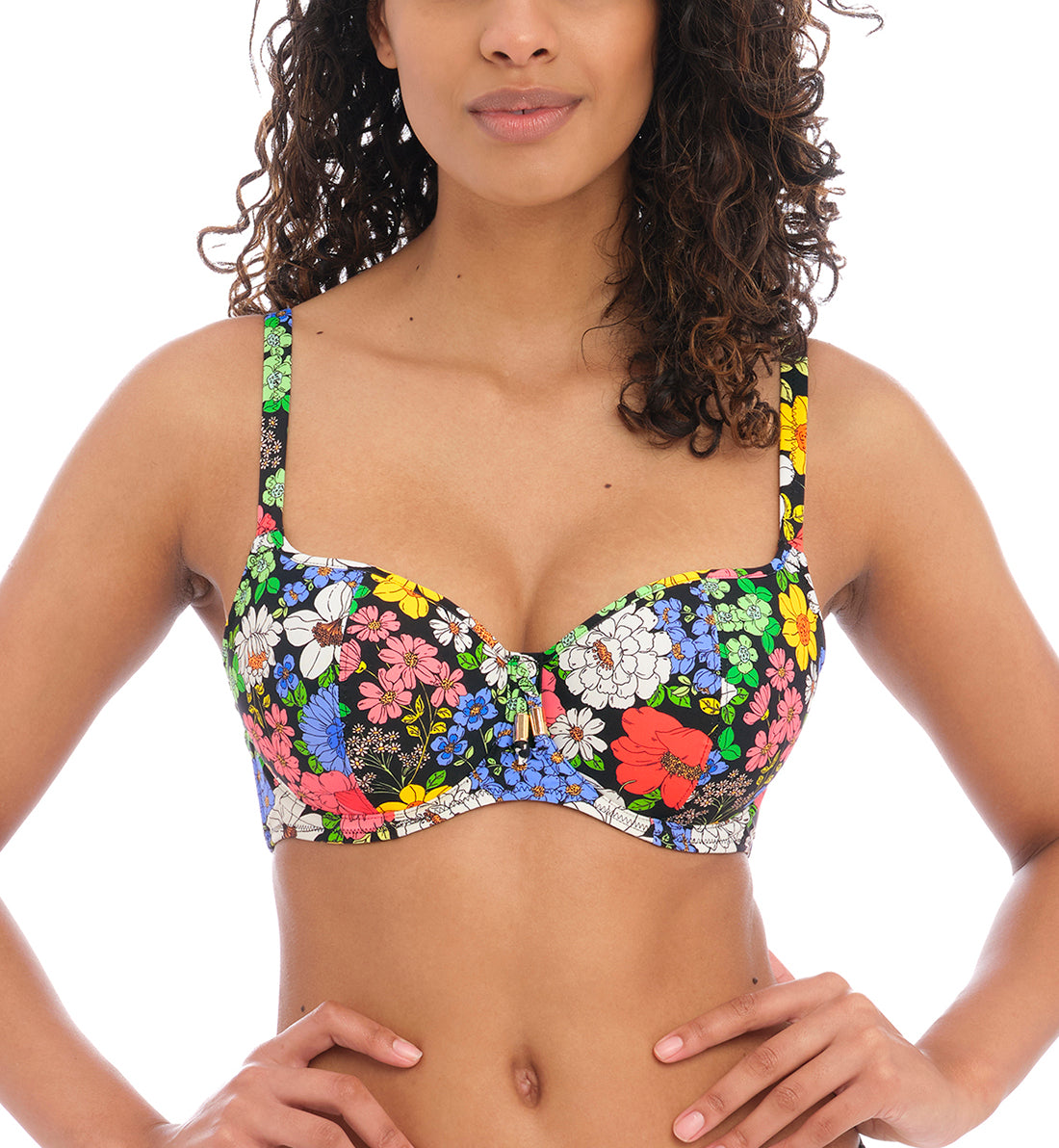 Freya Floral Haze Sweetheart Padded Underwire Bikini Top (202803),30E,Multi - Multi,30E