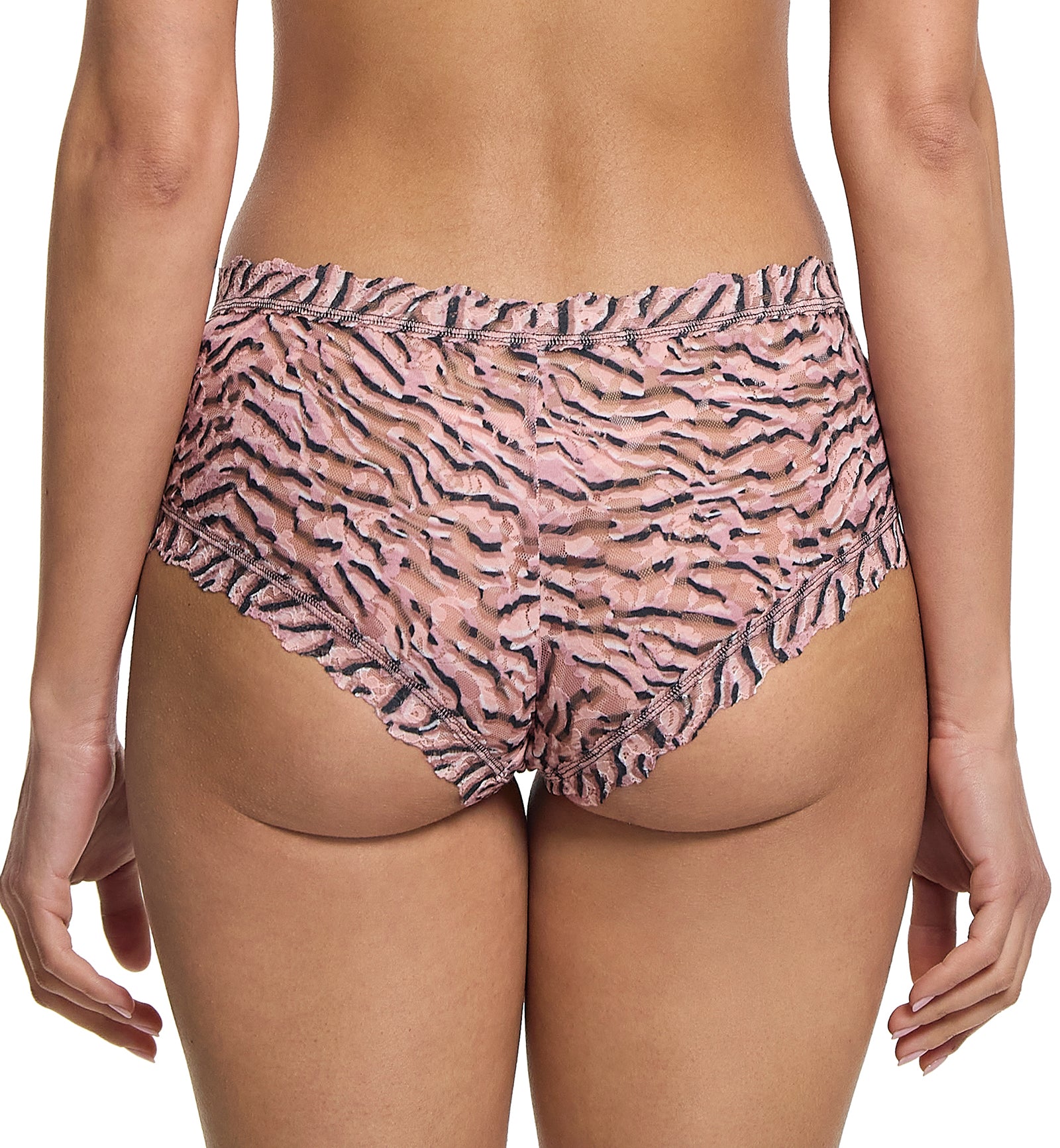 Hanky Panky Signature Lace Printed Boyshort (PR4812P),XS,Offbeat - Offbeat,XS