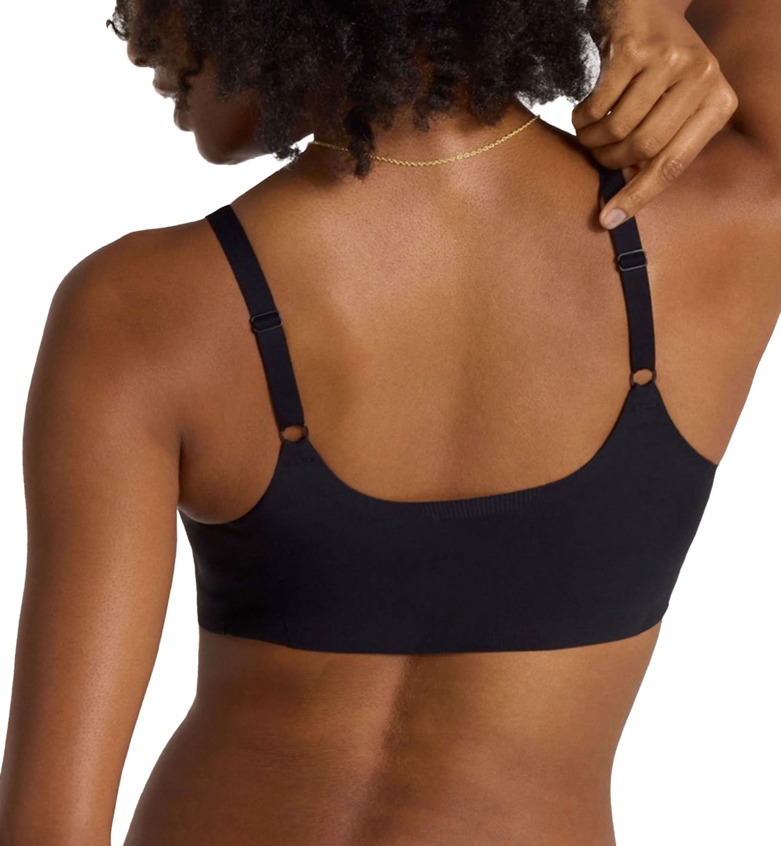 Evelyn & Bobbie STRUCTURED SCOOP Bralette (1801),Small,Black - Black,Small