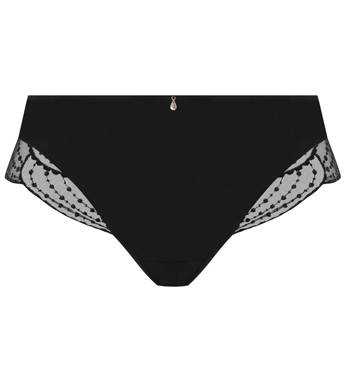 Elomi Priya Brazilian Panty (4557),Medium,Black - Black,Medium