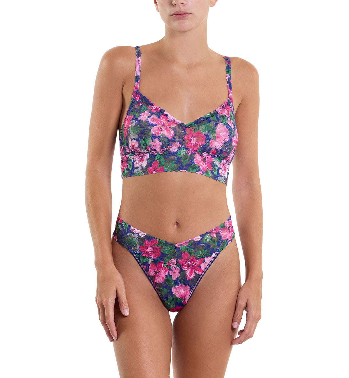 Hanky Panky Signature Lace Printed Original Rise Thong (PR4811P),Tis The Season - Tis The Season,One Size