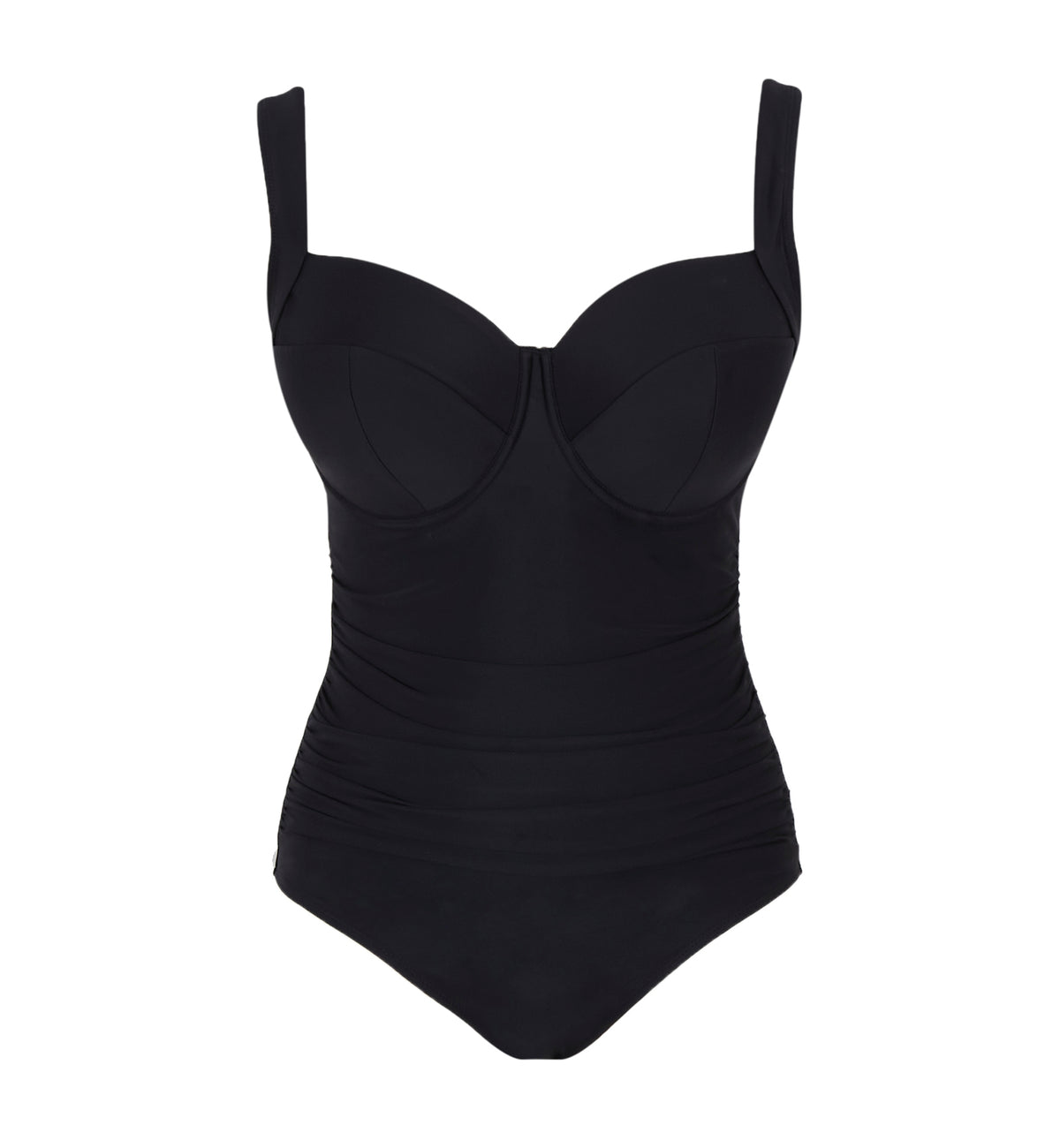 Panache Zadie Full Cup Underwire One Piece Swimsuit (SW2040),30E,Black - Black,30E