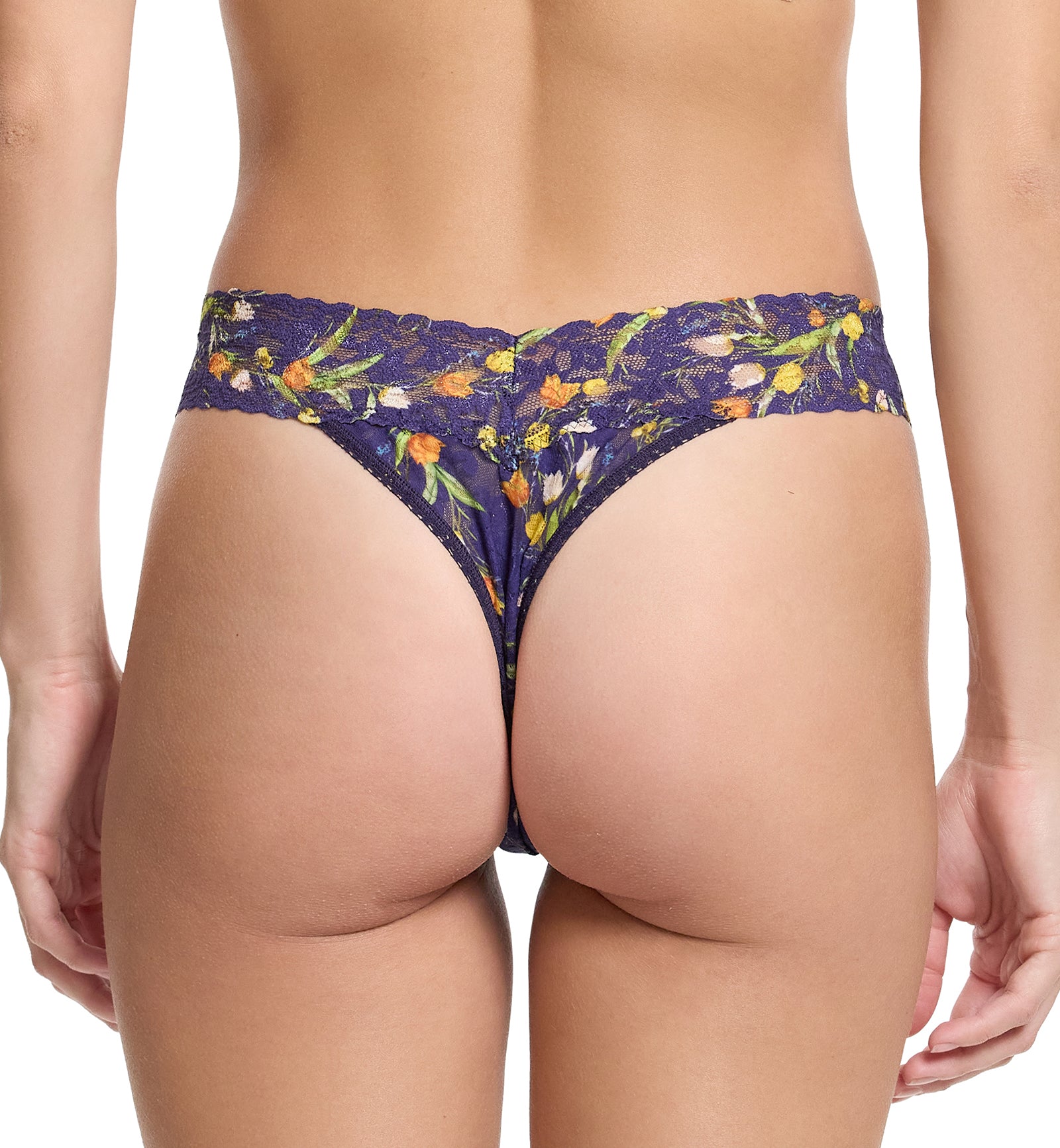 Hanky Panky Signature Lace Printed Original Rise Thong (PR4811P),Central Park - Central Park,One Size