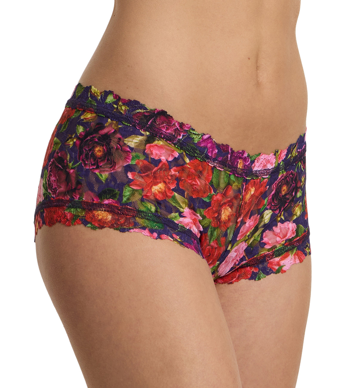 Hanky Panky Signature Lace Printed Boyshort (PR4812P),XS,Winters Tale - Winters Tale,XS