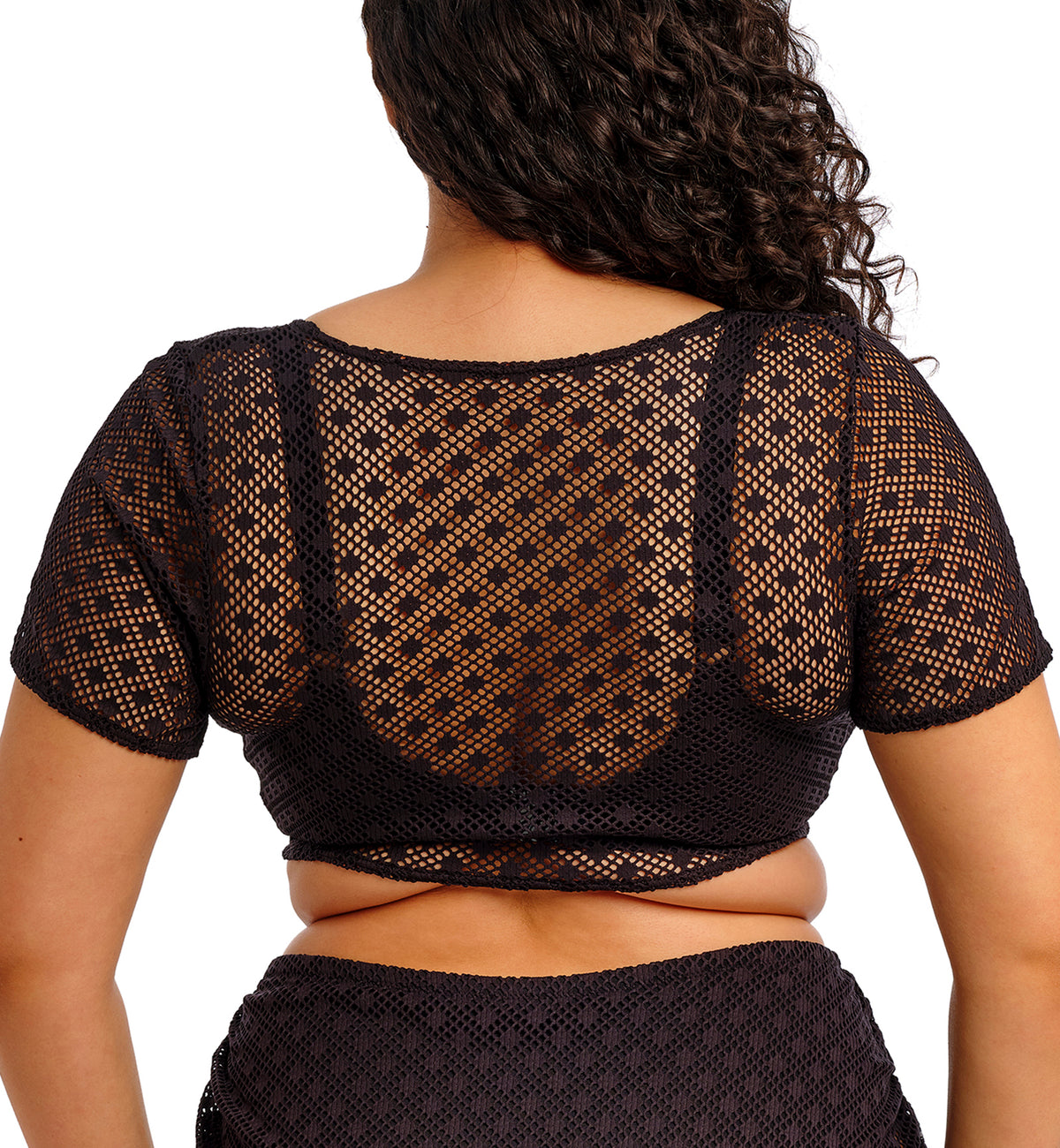 Elomi Bazaruto Tie Front Beach Top (ES800696),UK 16,Black - Black,UK 16