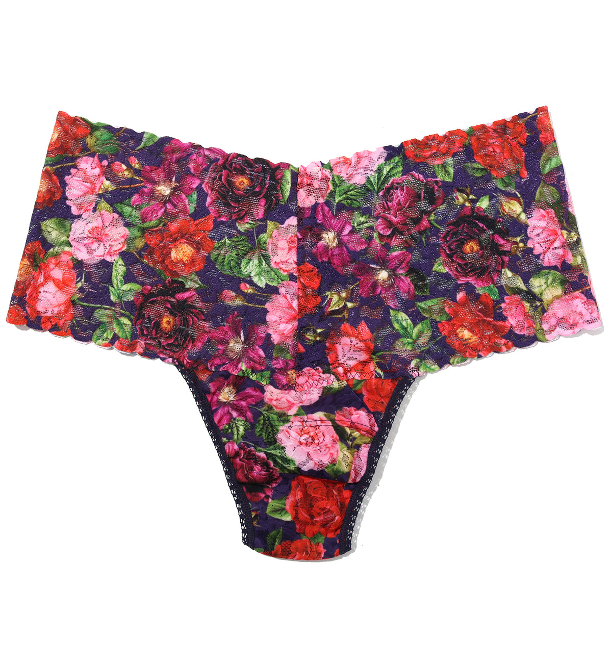 Hanky Panky Printed Retro Lace Thong (PR9K1926),Winters Tale - Winters Tale,One Size