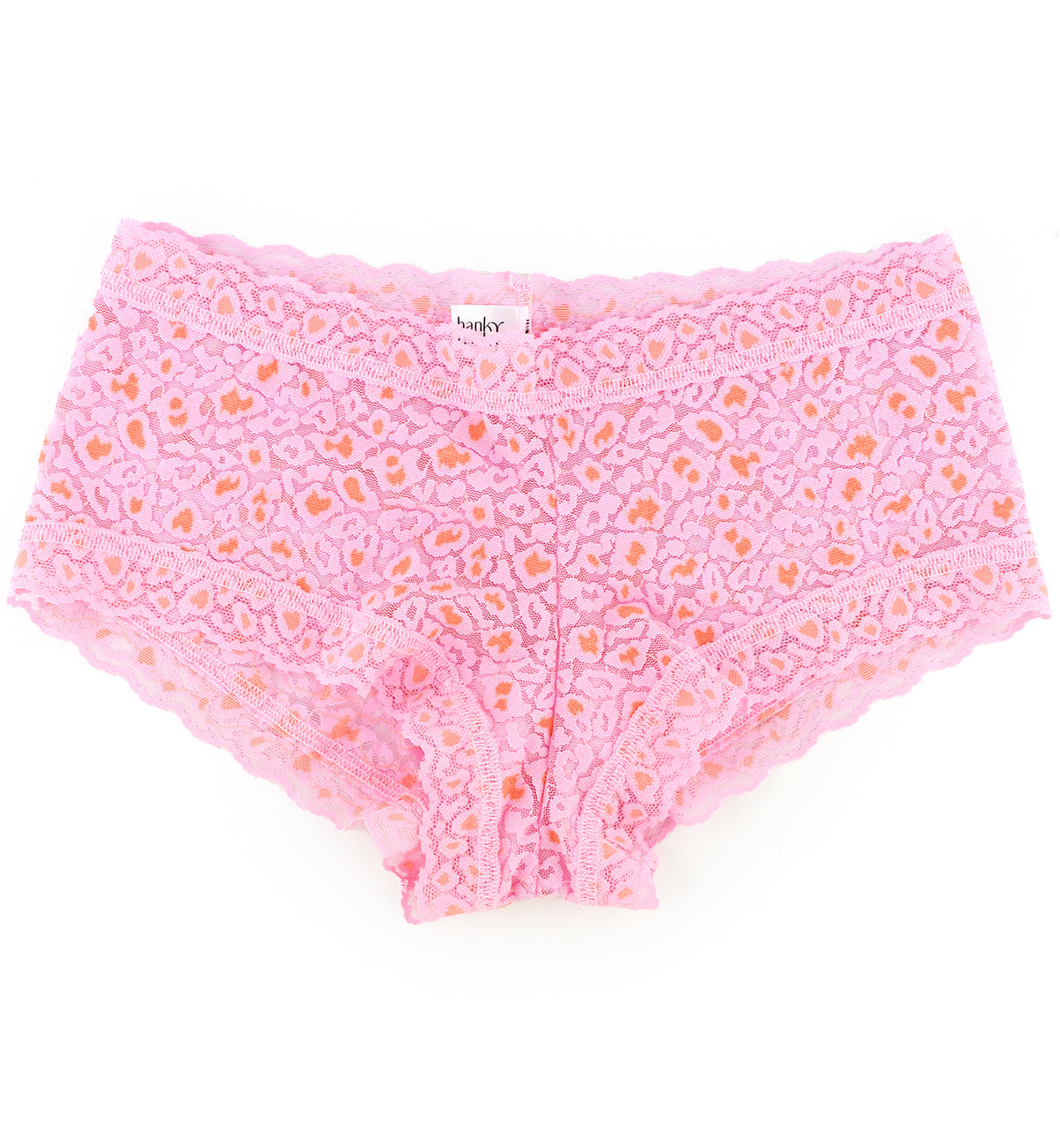 Hanky Panky Cross Dyed Leopard Boyshort (7J1201P),XS,Rose/Orange Blossom - Rose/Orange Blossom,XS