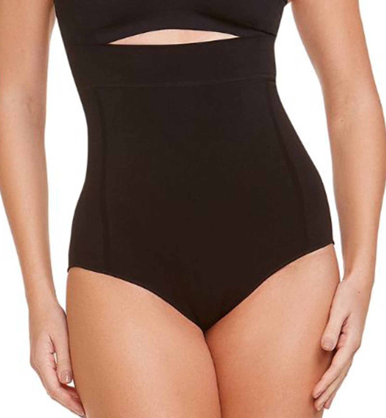 Plie Shapewear High-Waisted Panty (50502),Small,Black - Black,Small