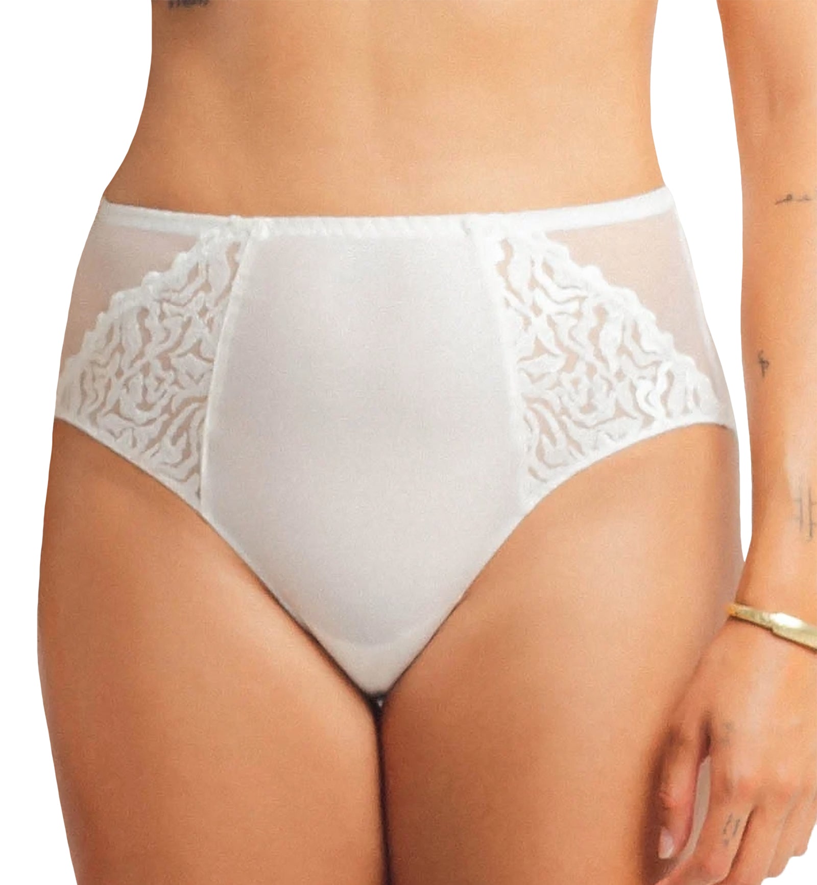 Louisa Bracq Electric Waves Full Brief (49450),XS,Pearl - Pearl,XS
