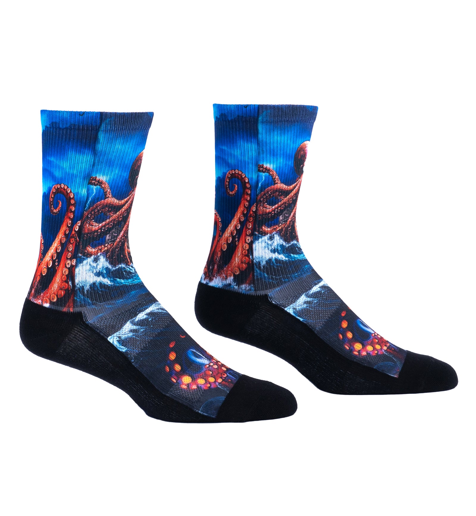 SOCK it to me Athletic Printed Performance Crew Socks (AP0012),What's Kraken? - What's Kraken,One Size