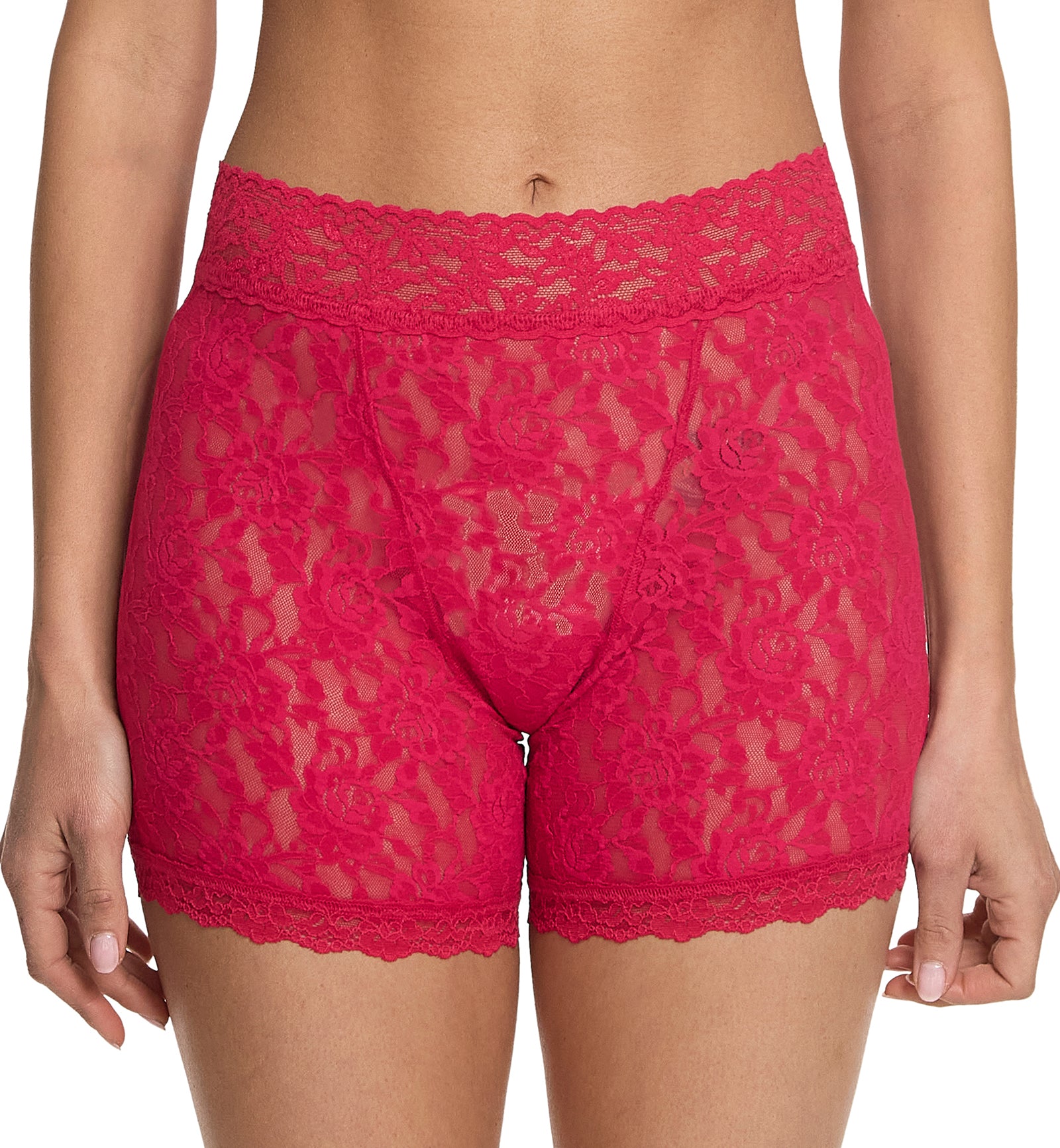 Hanky Panky Signature Lace Boxer Brief (481254),XS,Beet Juice - Beet Juice,XS