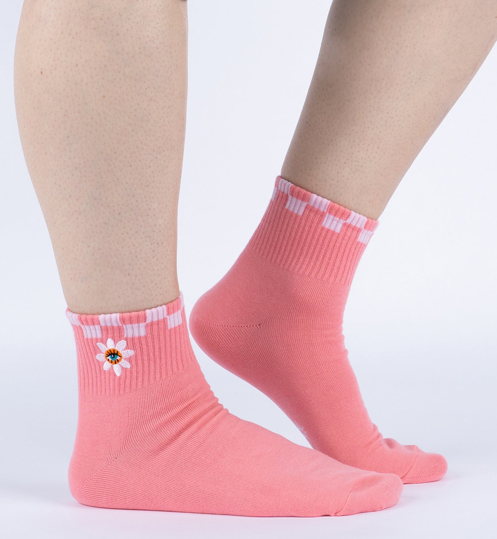 SOCK it to me Quarter Crew Socks (E0016),Eye Feel Seen - Eye Feel Seen,One Size