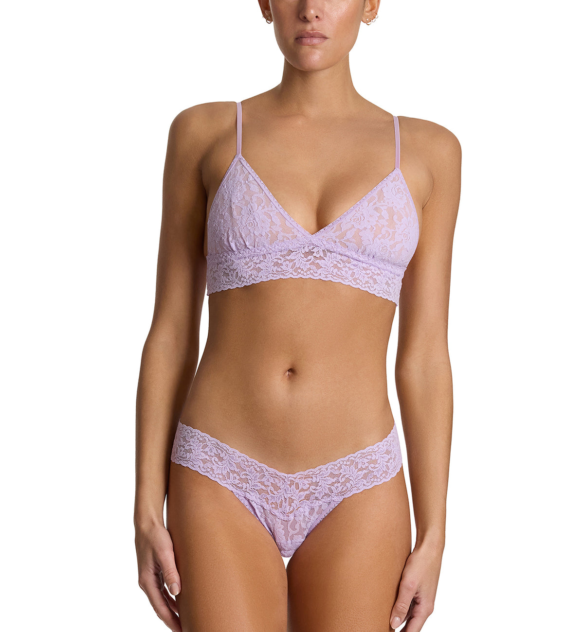 Hanky Panky Signature Lace Low Rise Thong (4911P),Lavender Fields - Lavender Fields,One Size