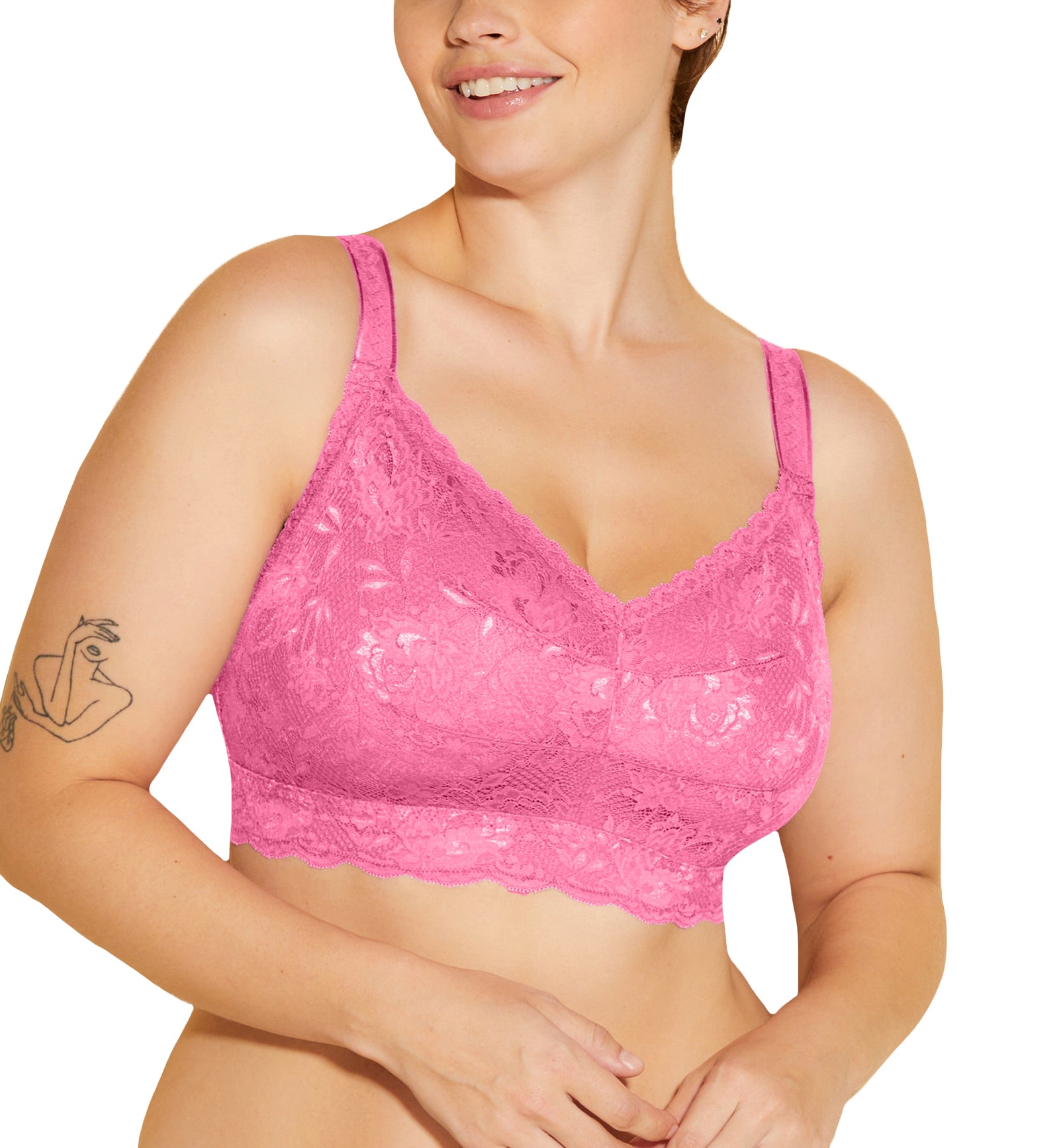 Cosabella NSN SUPER CURVY Sweetie Bralette (NEVER1340),XS,Rani Pink - Rani Pink,XS