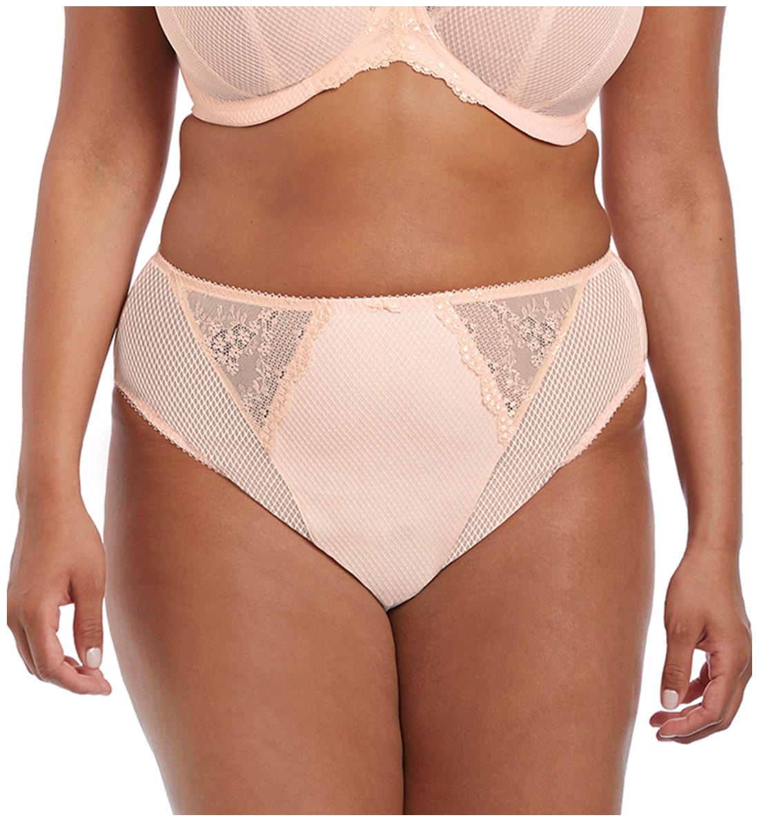 Elomi Charley Matching High Leg Brief (4386),Medium,Ballet Pink - Ballet Pink,Medium