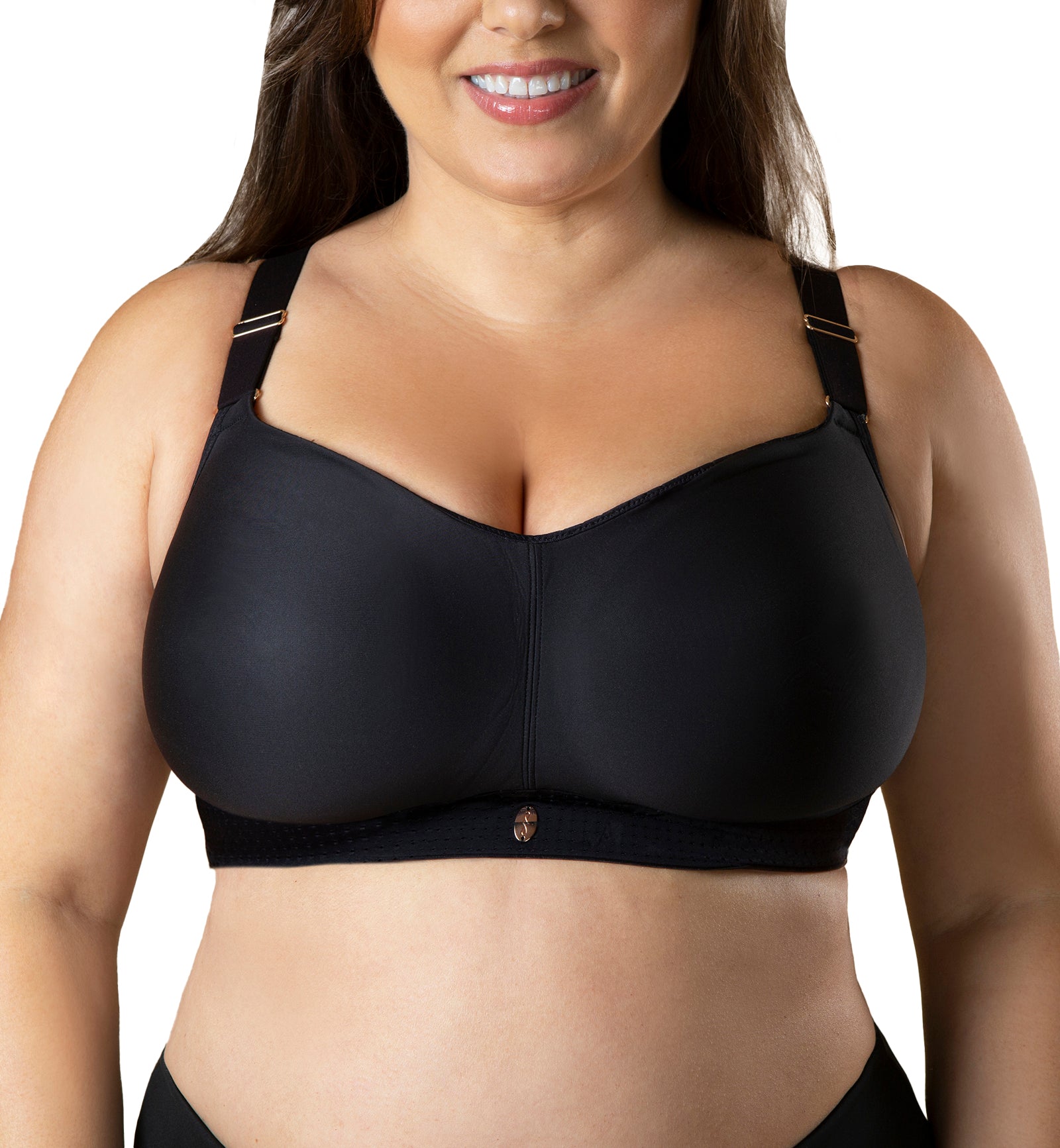 Freedom Molded Wireless Sports Bra (FREEDOMSPORT),30H,Black - Black,30H