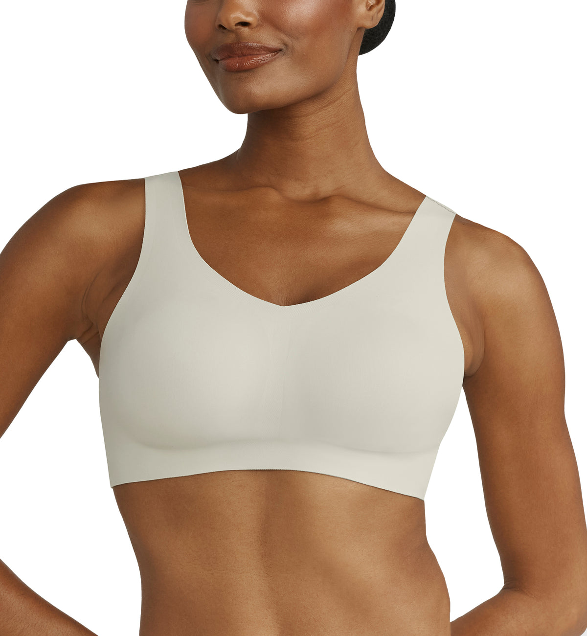 Evelyn & Bobbie DEFY V-Neck Bralette w/ Removable Pads (1833),Small,Aloe - Aloe,Small