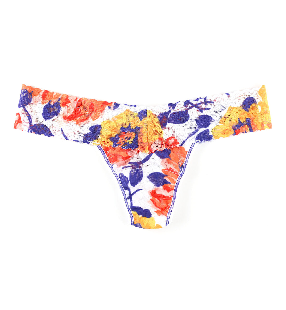 Hanky Panky Signature Lace Printed Low Rise Thong (PR4911P),Sunrise Blossom - Sunrise Blossom,One Size
