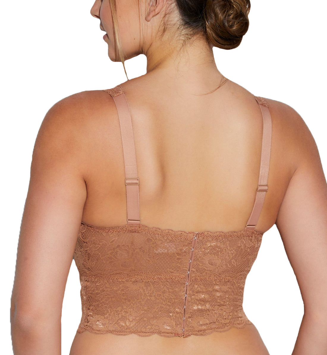 Cosabella Never Say Never CURVY Plungie Longline Bralette (NEVER1385),XS,Tre - Tre,XS