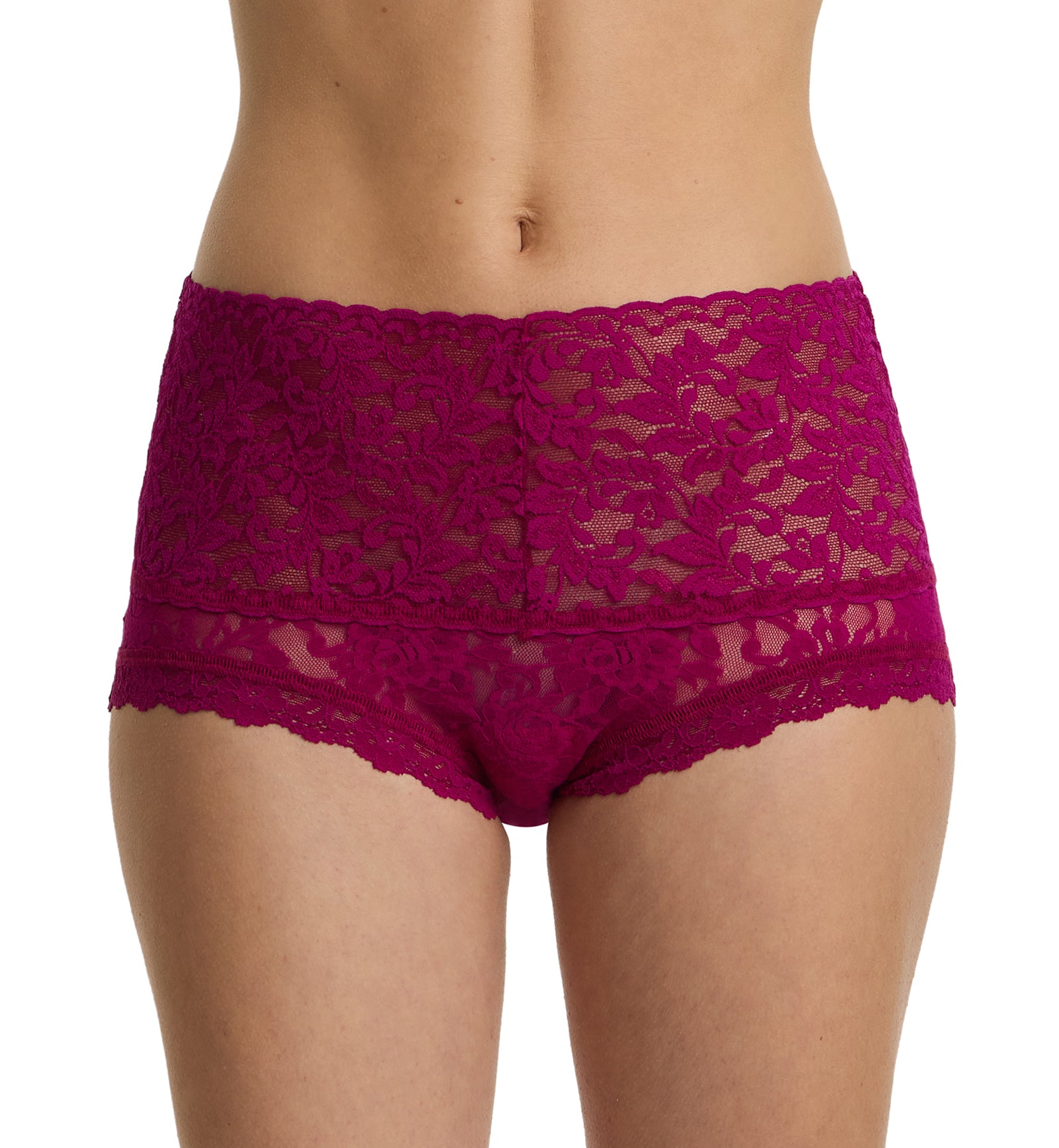 Hanky Panky Signature Lace Retro Boyshort (9K1204),Small,From The Vine - From The Vine,Small