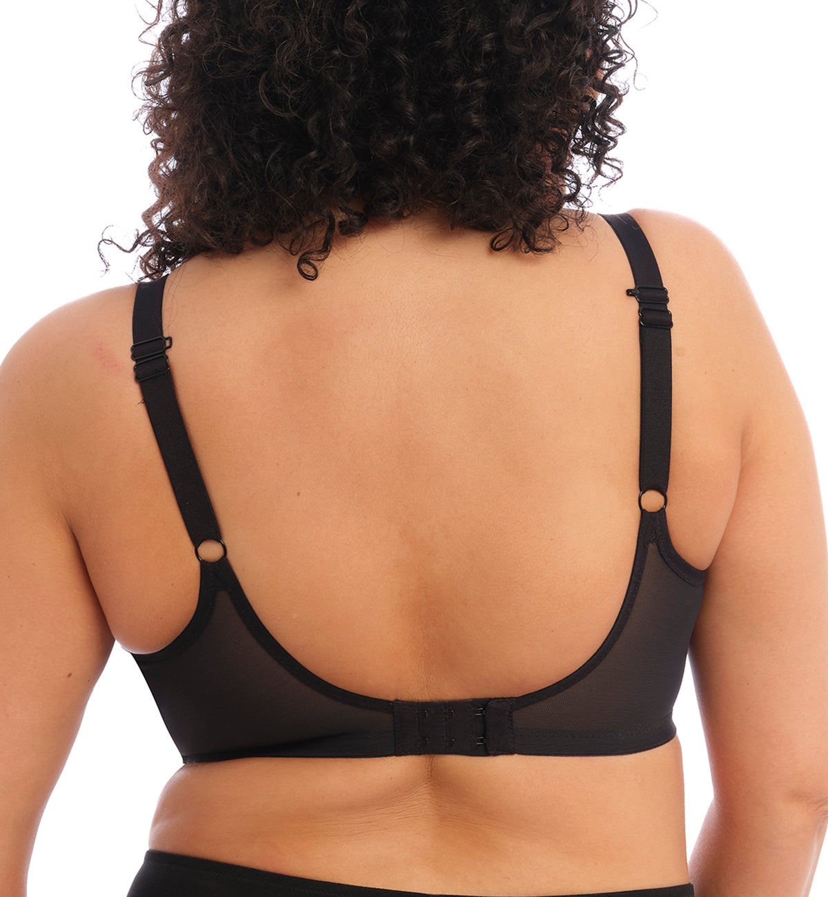 Elomi Brianna Padded Half Cup Underwire Bra (8081),32GG,Black - Black,32GG