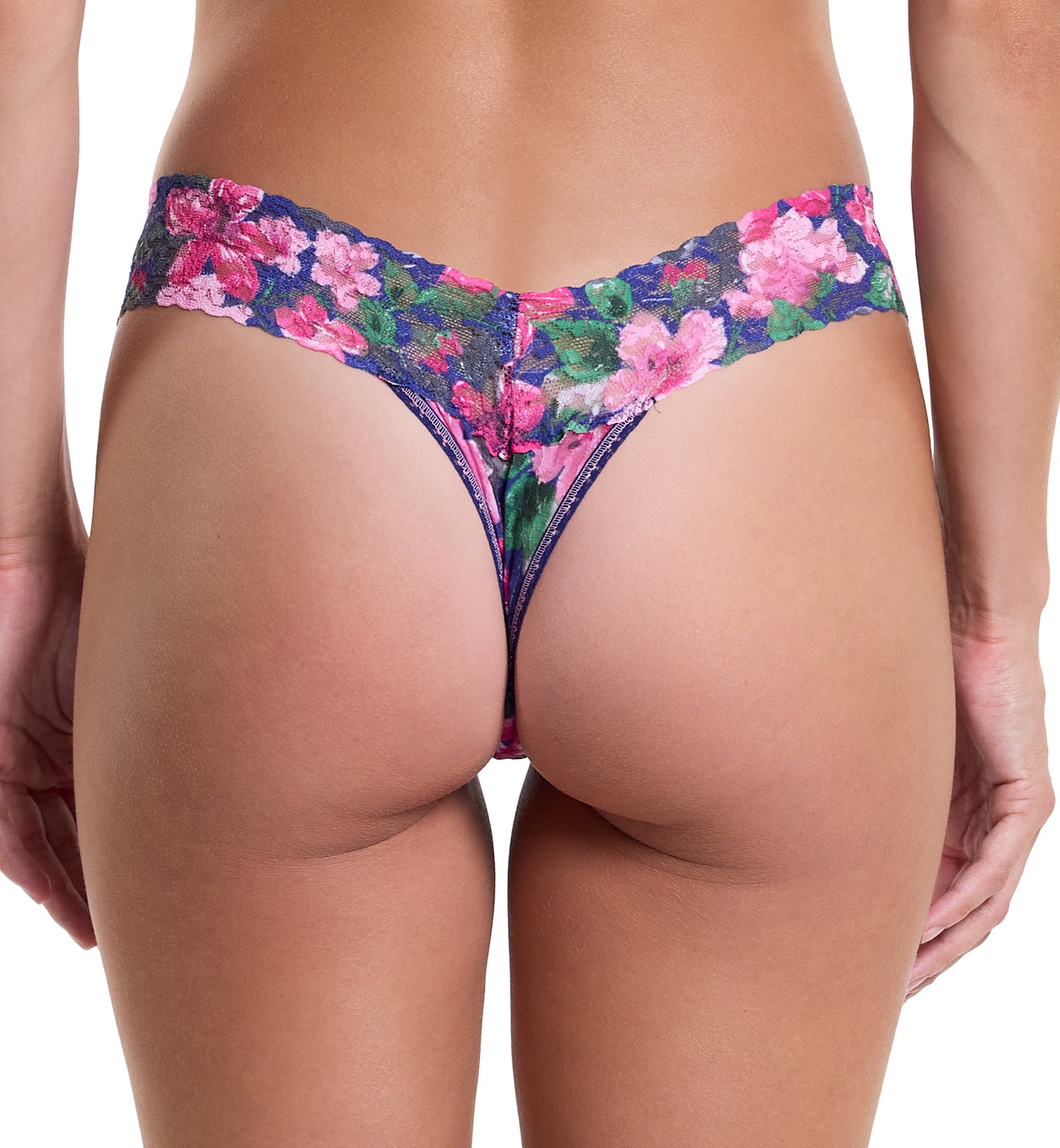 Hanky Panky Signature Lace Printed Low Rise Thong (PR4911P),Tis The Season - Tis The Season,One Size