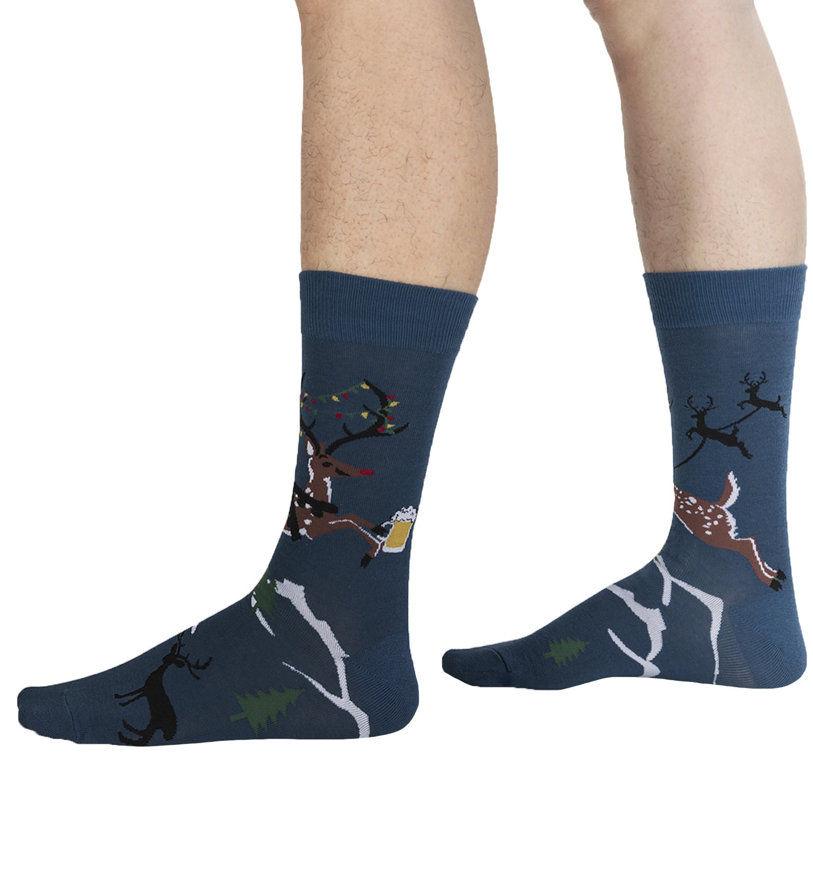 SOCK it to me Men's Crew Socks (MEF0637),Brew-Dolph - Brew-Dolph,One Size