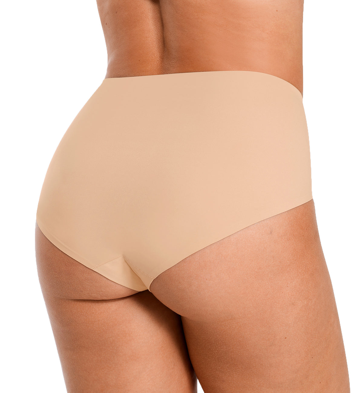 SHAPELLX INNER ARMOR Contour Comfy Smoothing Brief (NY250011),Small,Beige - Beige,Small