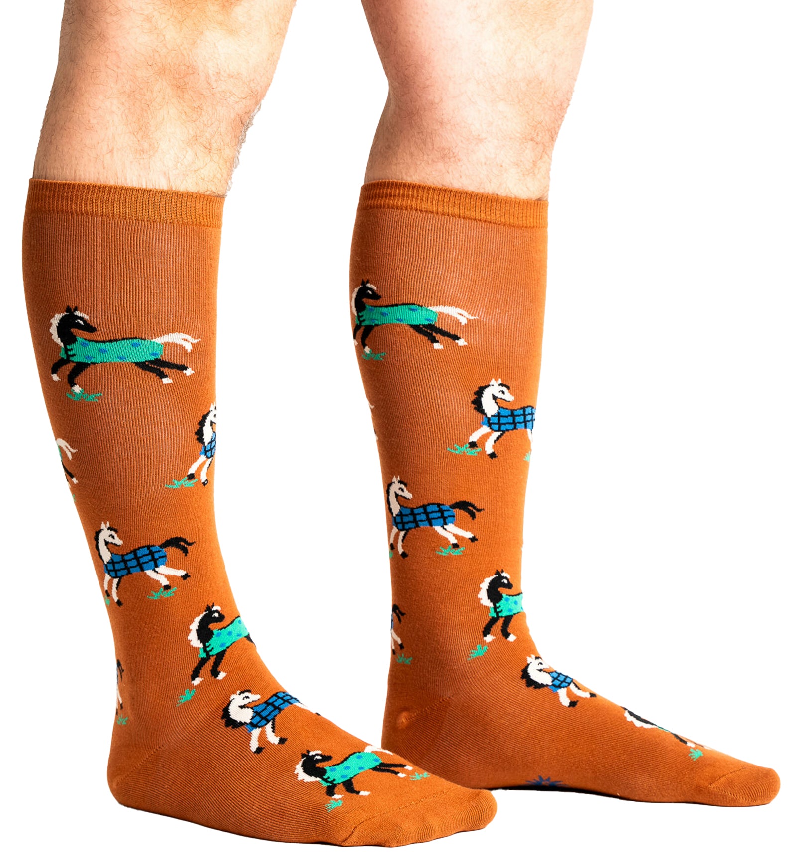 SOCK it to me Unisex Stretch-It Knee High Socks (S0187),Horses Keep Me Stable - Horses Keep Me Stable,One Size