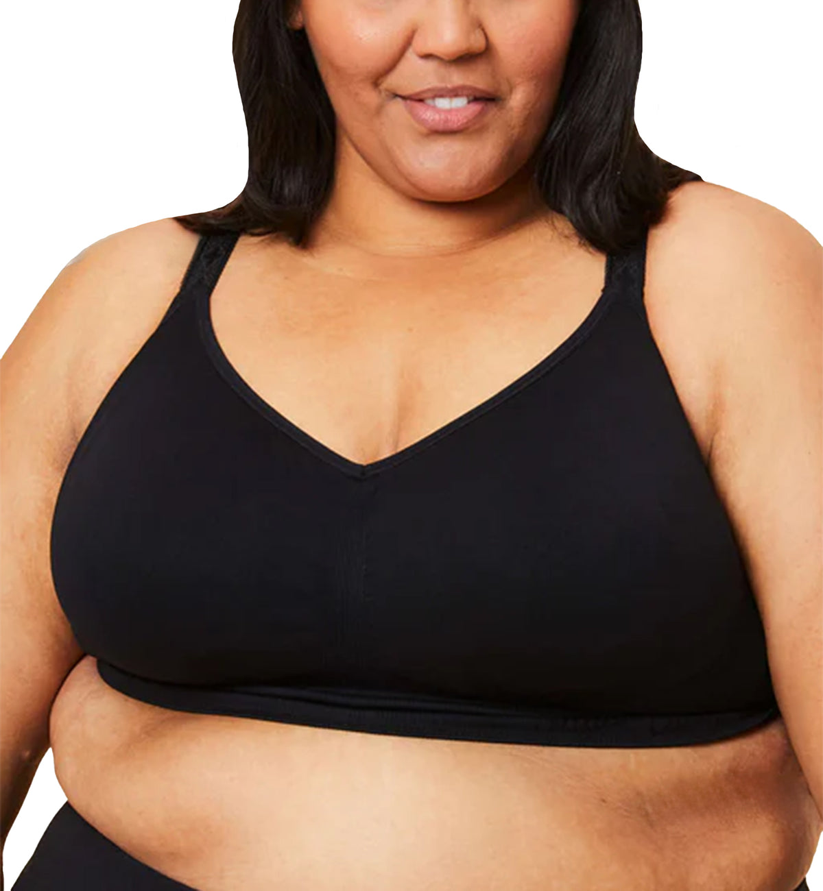 Sugar Candy by Cake Seamless Basic Everyday Softcup Bra (28-8005),XS,Black - Black,XS