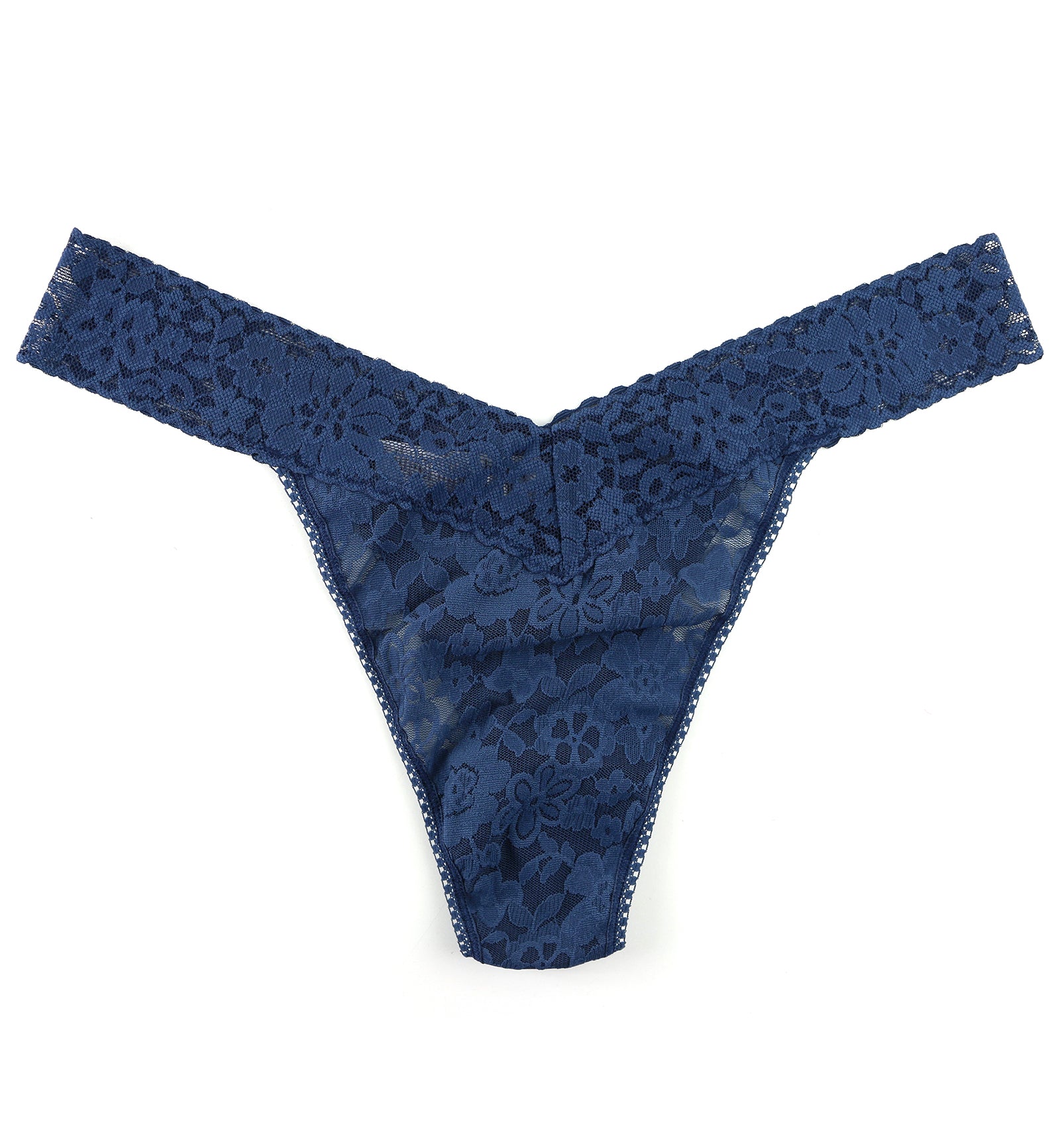 Hanky Panky Daily Lace Original Rise Thong PLUS (771101XP),Nightshade - Nightshade,One Size
