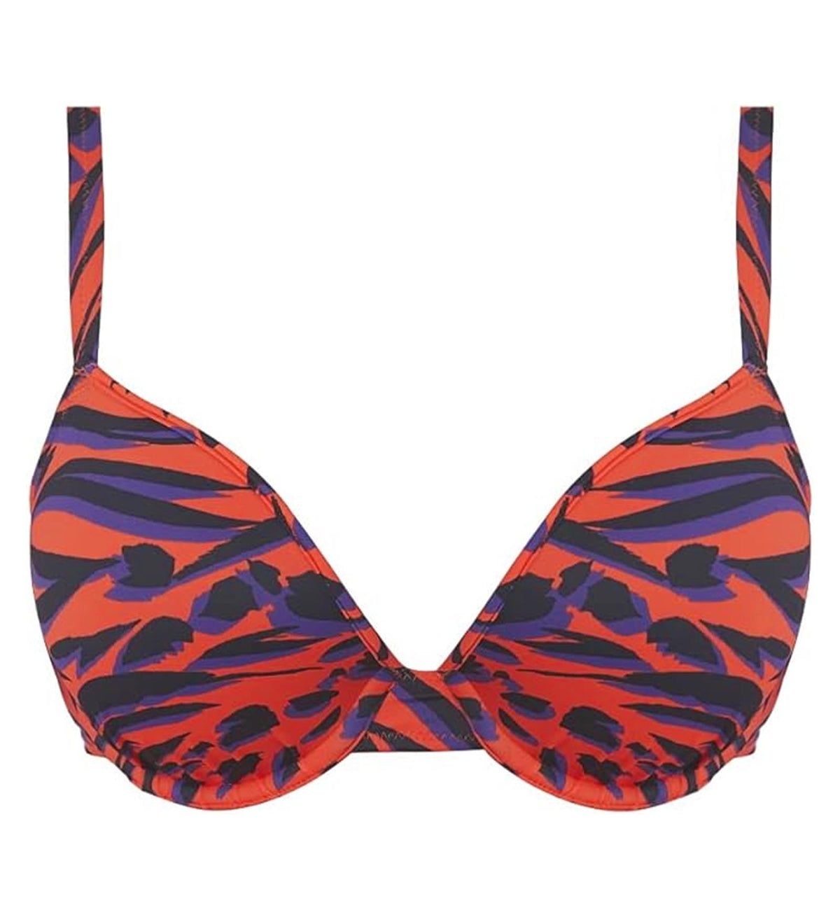 Freya Tiger Bay Underwire Moulded Deco Bikini Top (200715),28F,Sunset - Sunset,28F