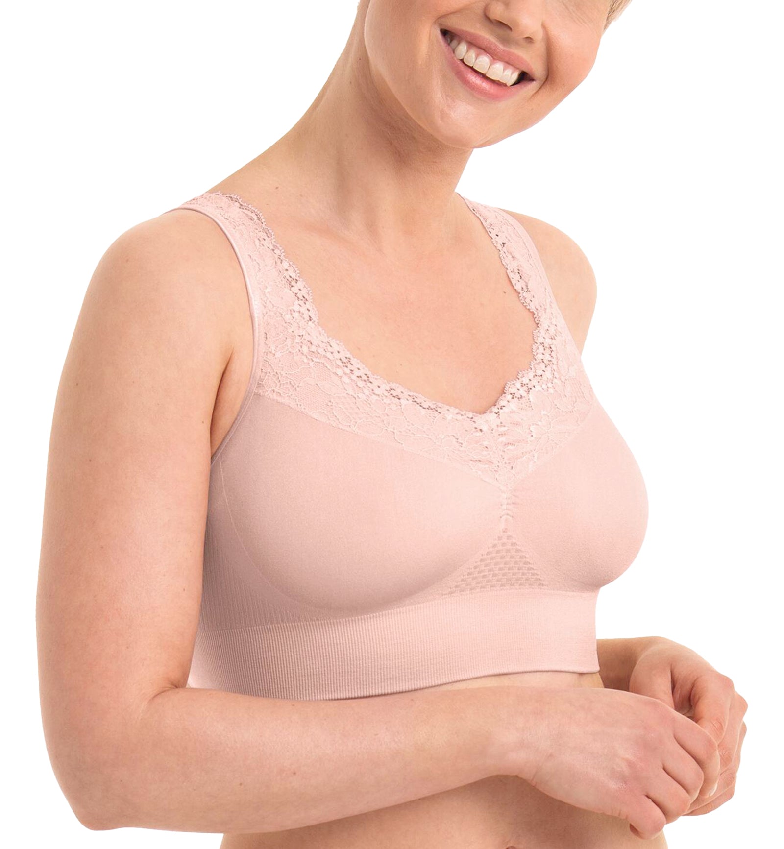 Anita Care Lotta Lace Pocketed Post Mastectomy Bra (5789X),XS,Lotus - Lotus,XS