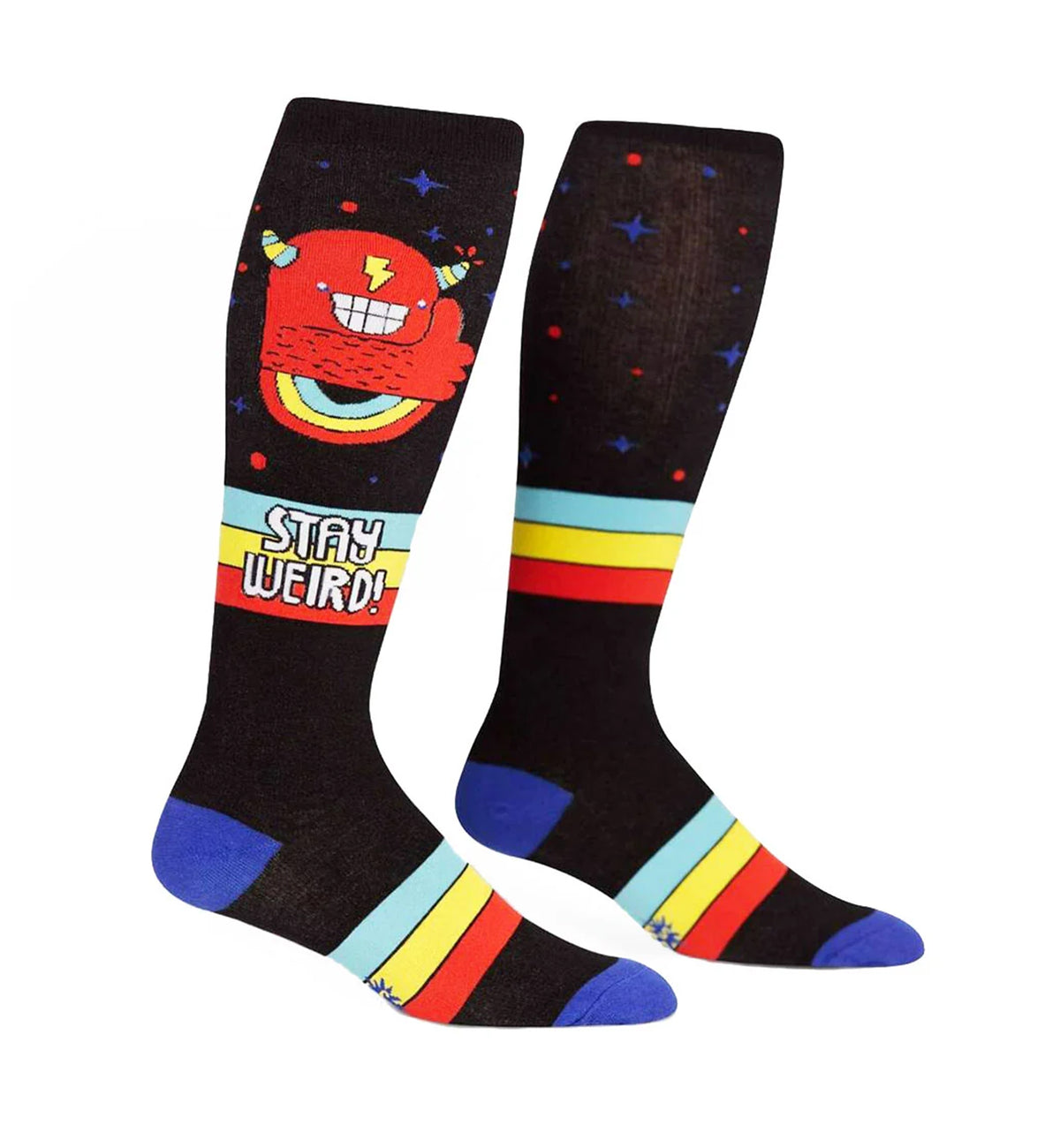 SOCK it to me Unisex Stretch-It Knee High Socks (s0059),Stay Weird! - Stay Weird!,One Size