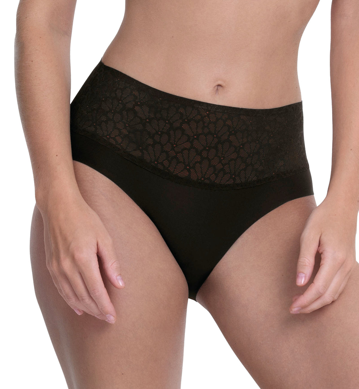 Anita Essential Smart High Waist Brief (1903),Small,Black - Black,Small