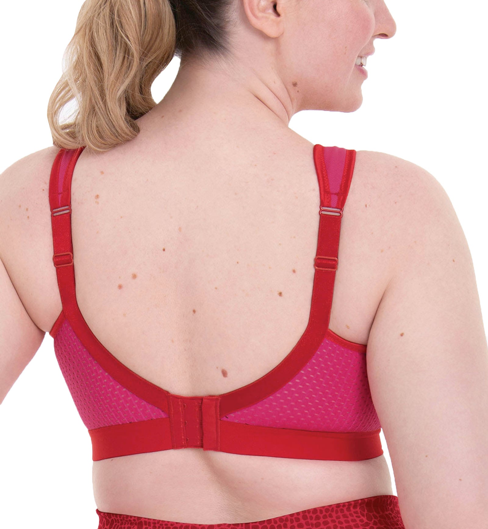 Anita Extreme Control Wireless Sports Bra (5527),32F,Candy Red - Candy Red,32F
