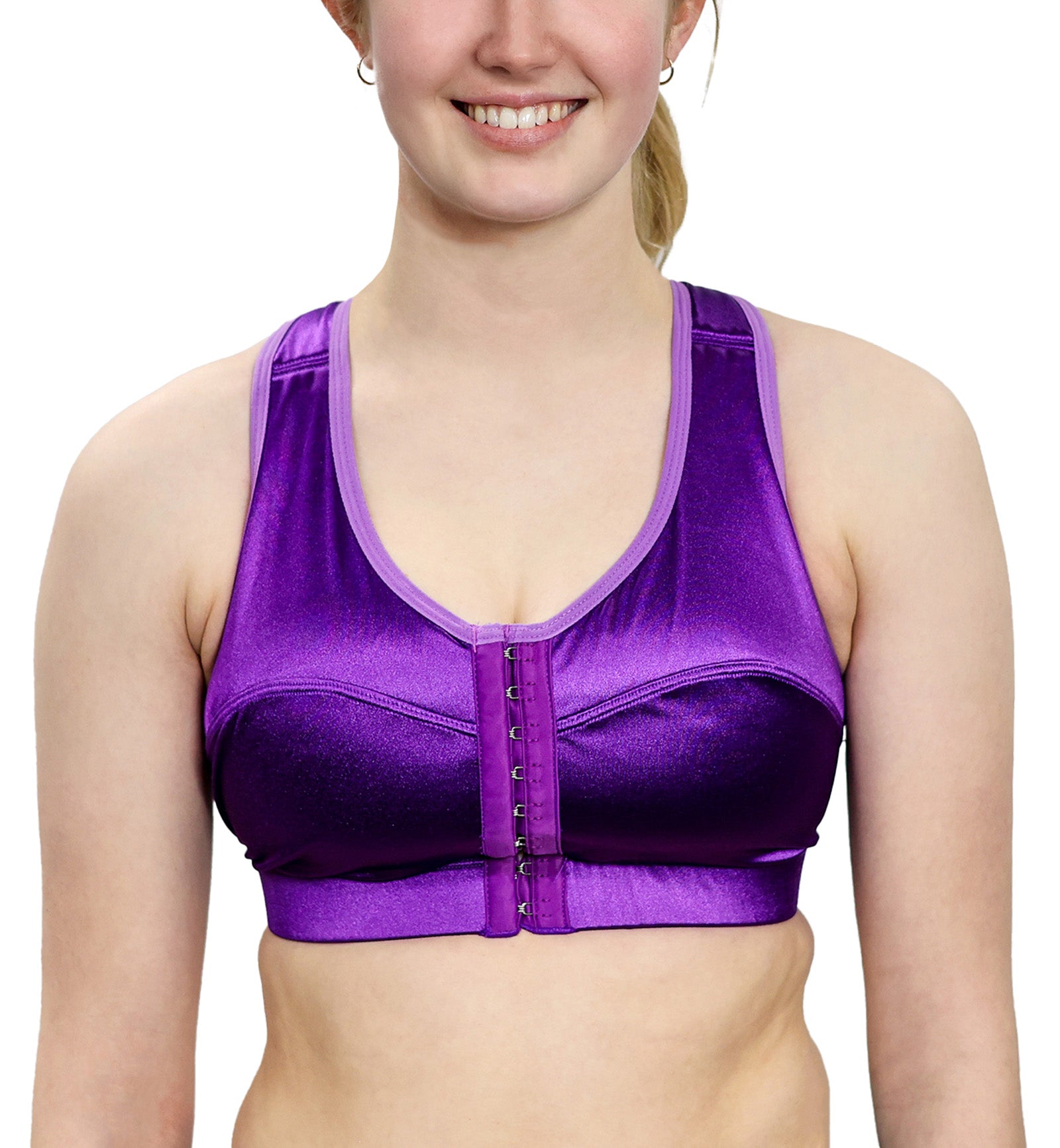 Enell Racer-Back Sports Bra (102),00,Purple Pansy - Purple Pansy,00