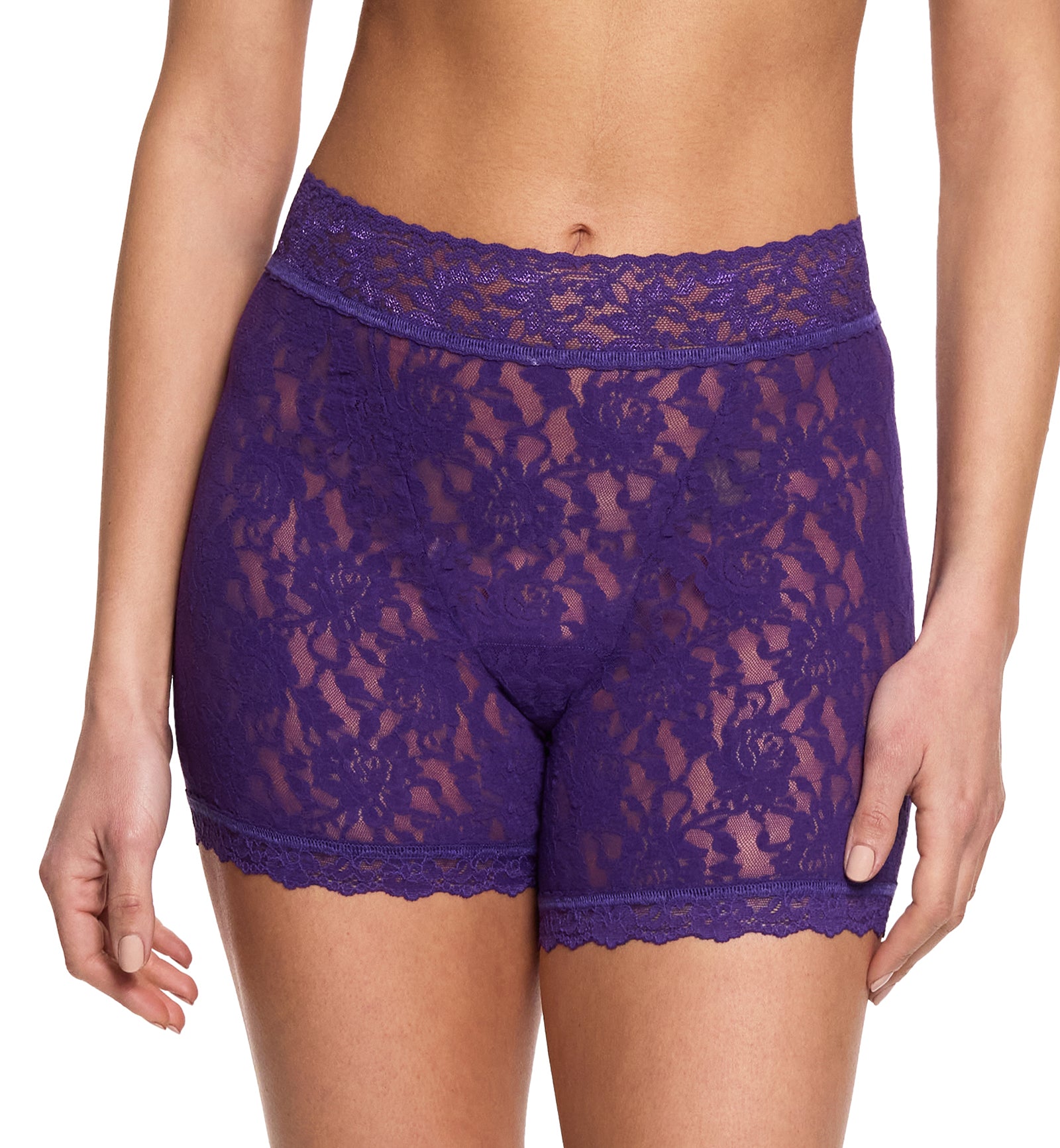 Hanky Panky Signature Lace Boxer Brief (481254),XS,Snow Day - Snow Day,XS