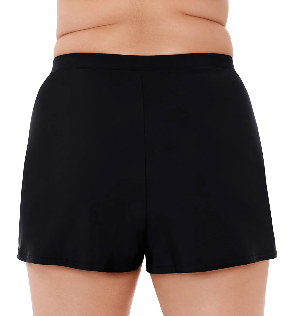 Miraclesuit Plus Size Swim Shorts (6518805W),16,Black - Black,16W